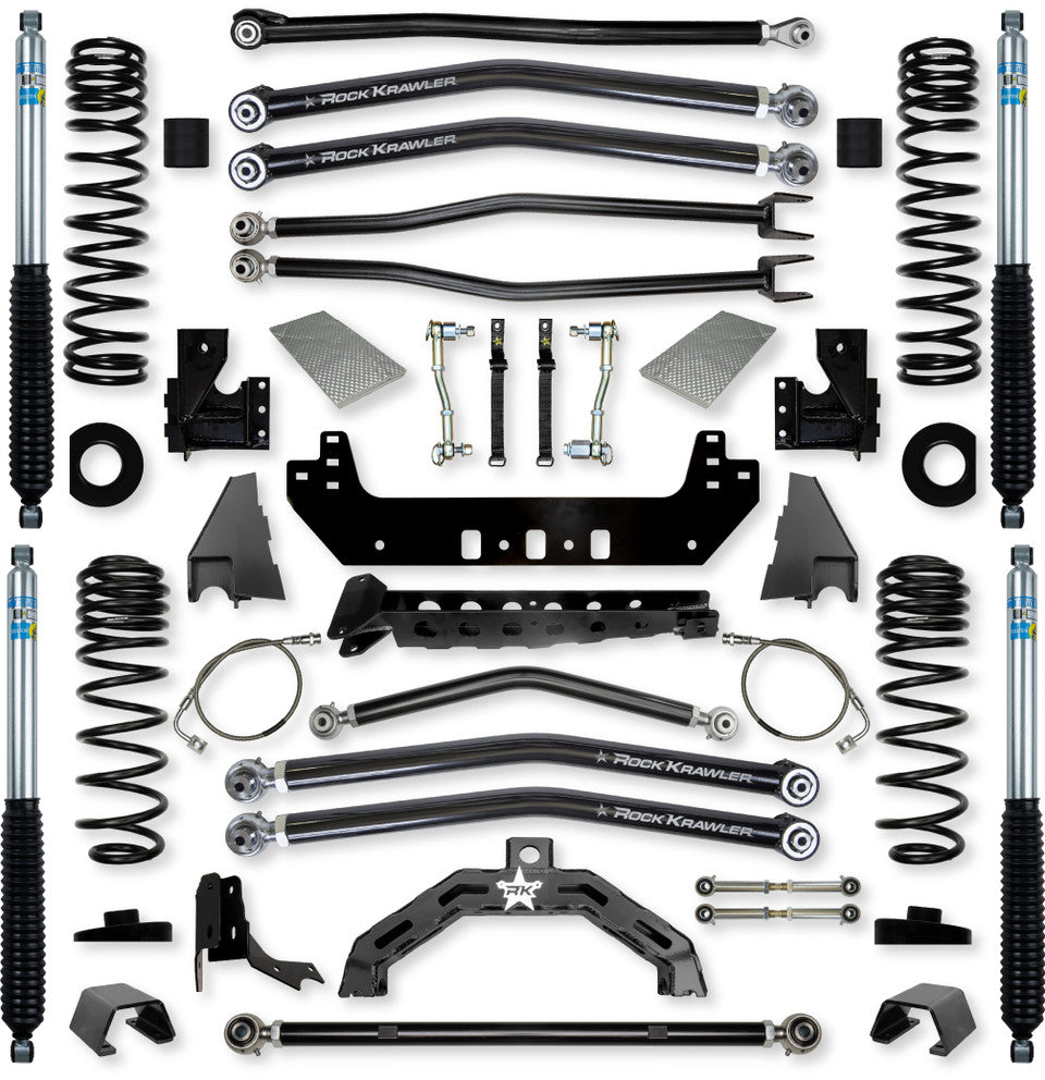Rock Krawler 4.5" X-Factor X2 Long-Arm Suspension System for Jeep Gladiator JT (Diesel Models)