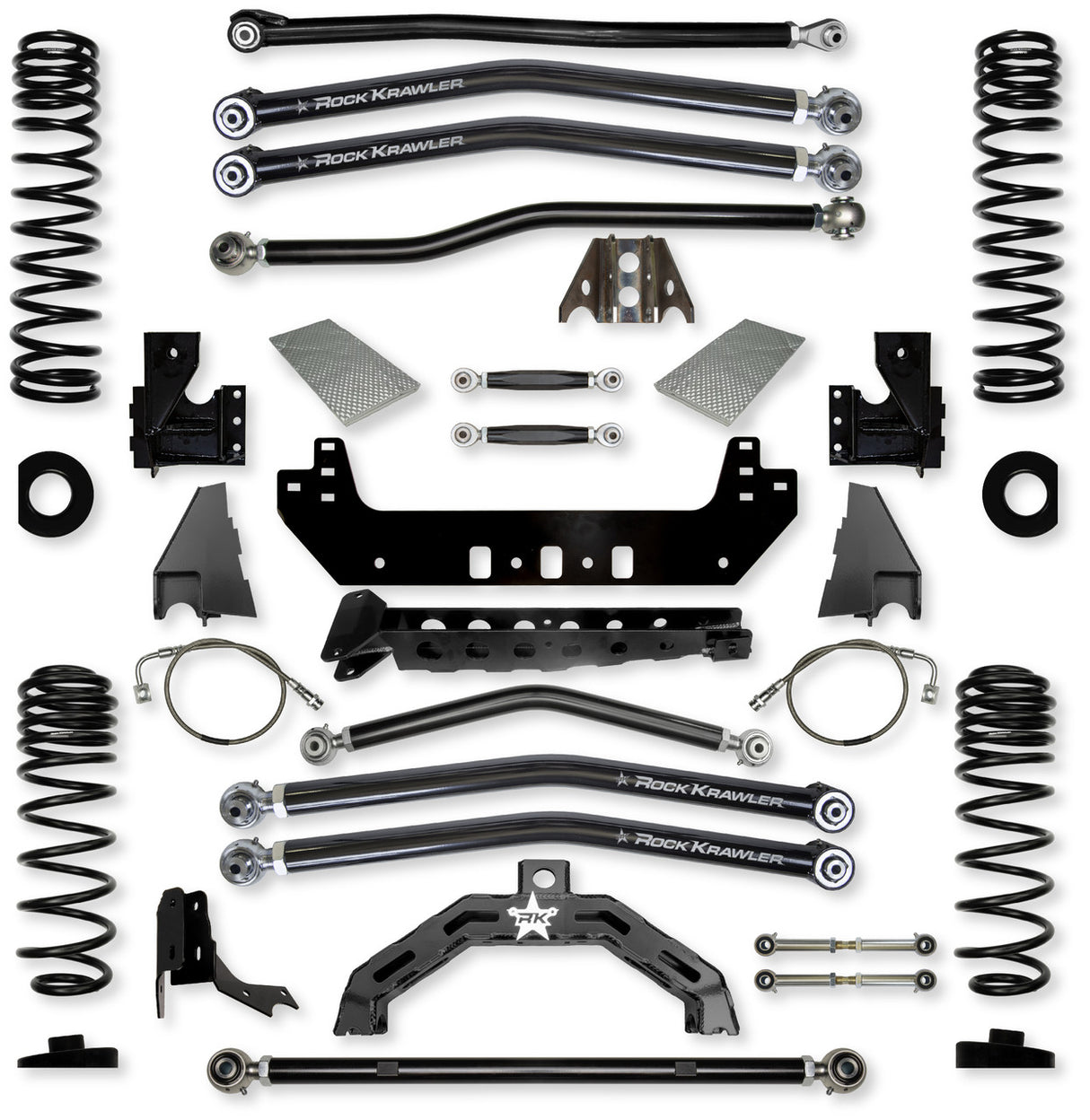 Rock Krawler 4.5" X-Factor X2 "No Limits" Long-Arm Suspension System for Jeep Gladiator JT (Diesel Models)
