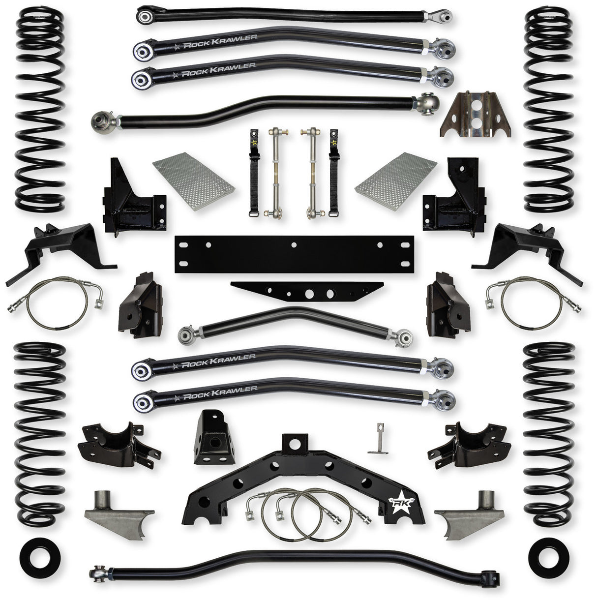 JK 3.5" X - Factor X2 Long-Arm System - 6" Stretch