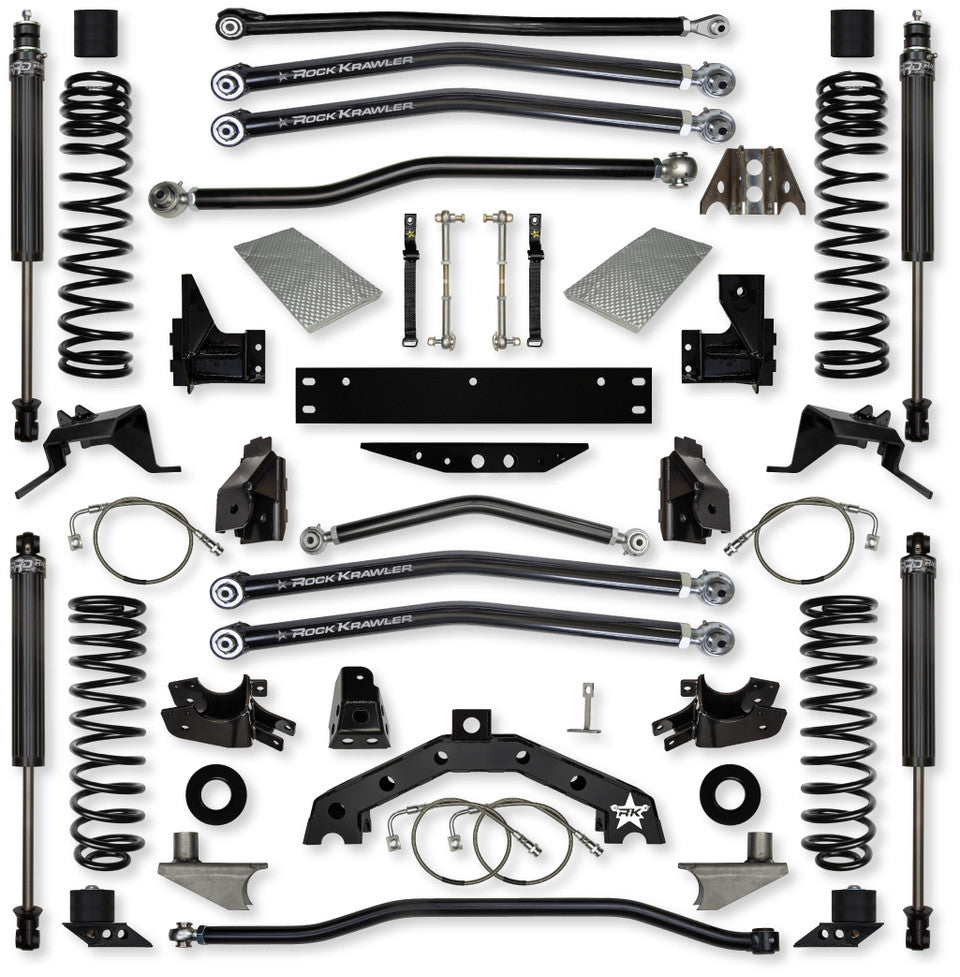 JK 3.5" X - Factor X2 Long-Arm System - 6" Stretch