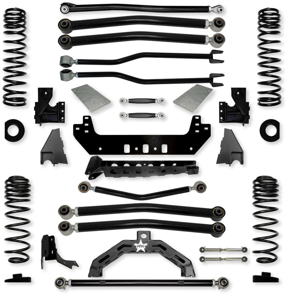 Rock Krawler 3.0" Adventure X2 "No-Limits" Long-Arm Suspension System for Jeep Gladiator JT (Gas Models)
