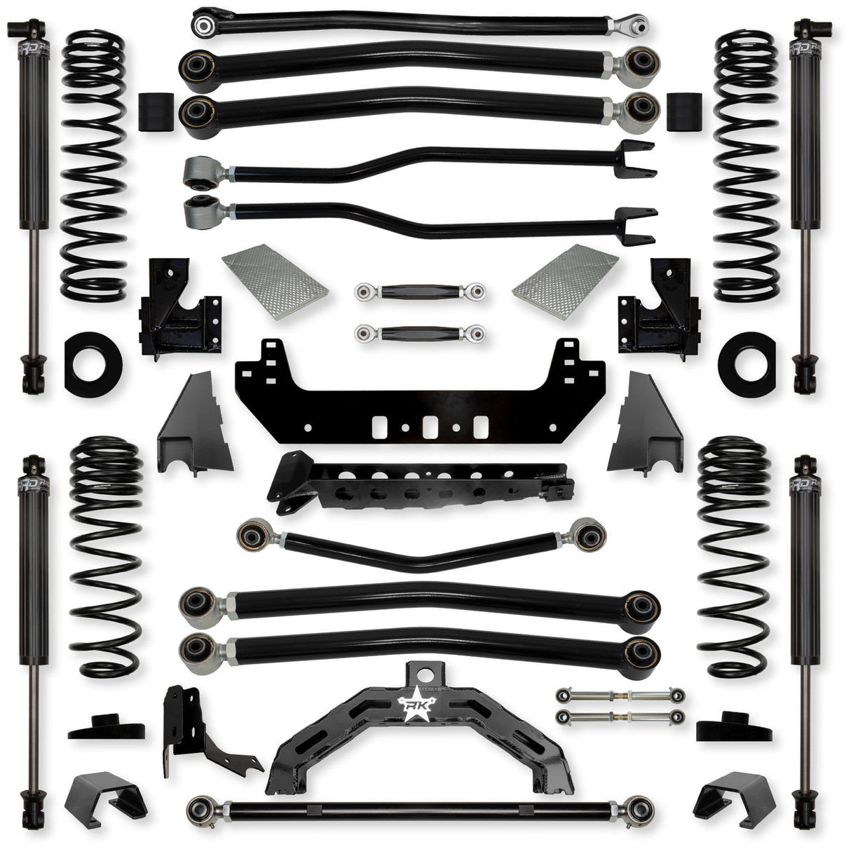 Rock Krawler 3.0" Adventure X2 "No-Limits" Long-Arm Suspension System for Jeep Gladiator JT (Gas Models)