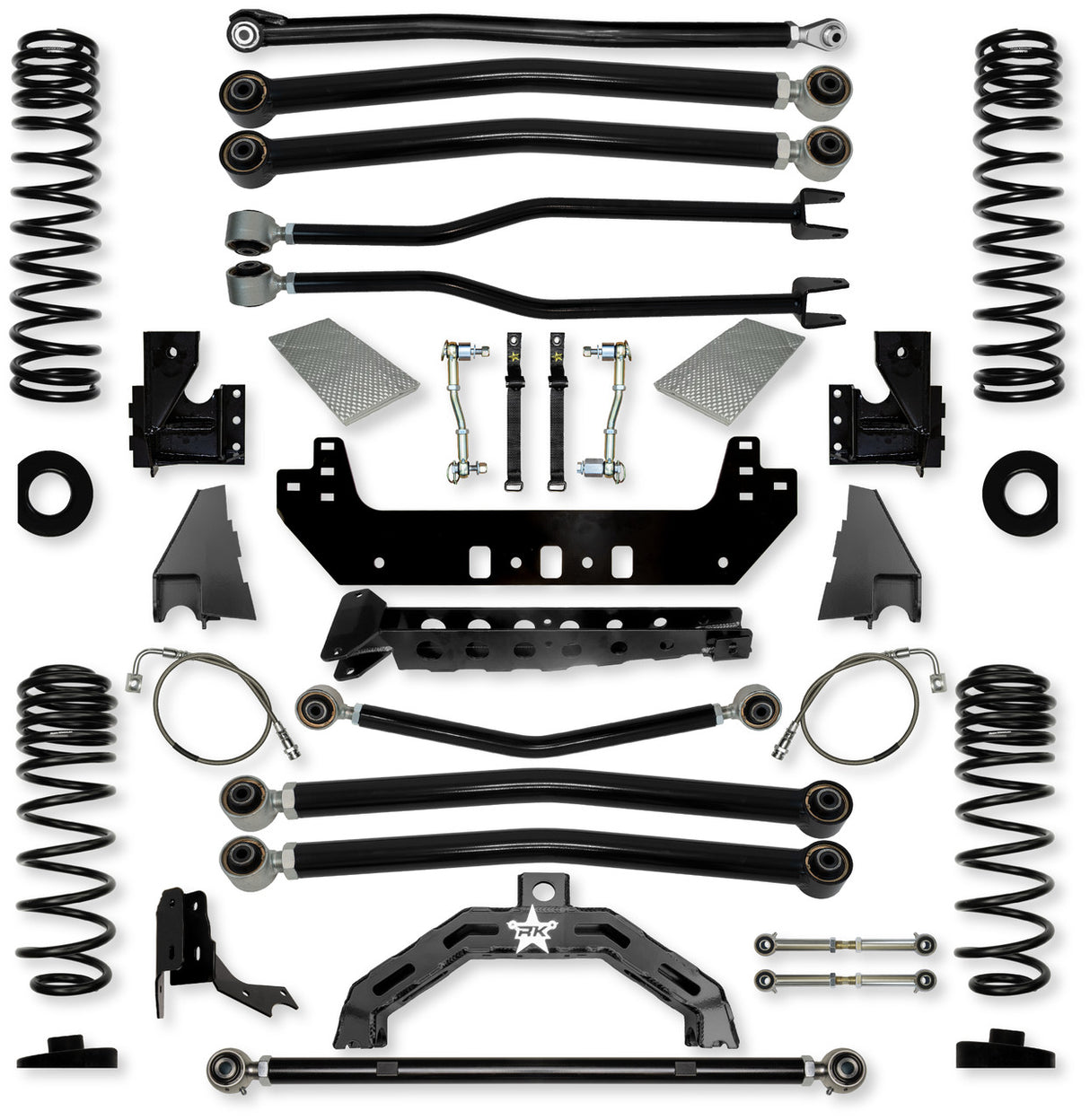 Rock Krawler 4.5" Adventure - X2 Long-Arm Suspension System for Jeep Gladiator JT (Gas Models)