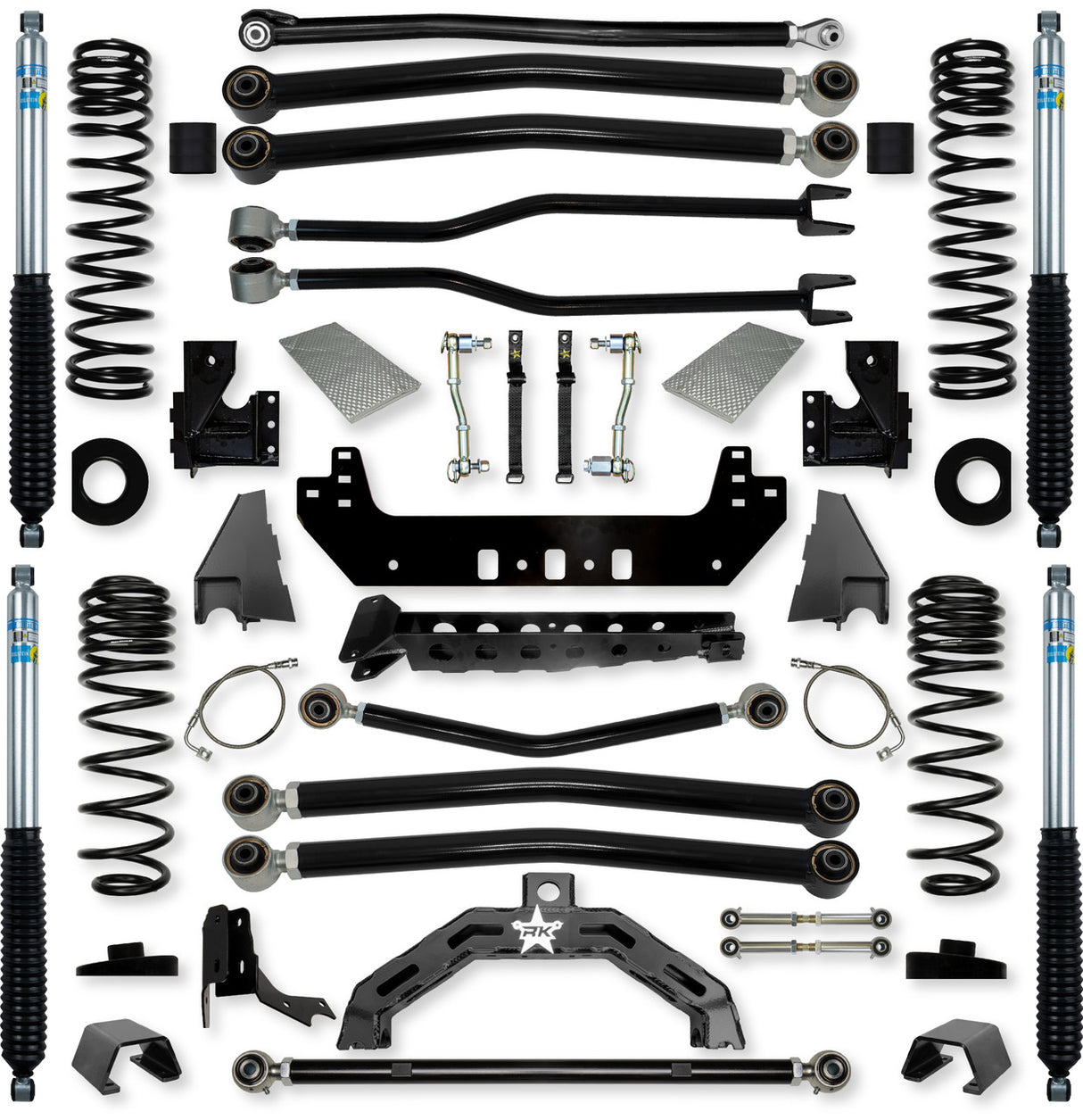 Rock Krawler 4.5" Adventure - X2 Long-Arm Suspension System for Jeep Gladiator JT (Gas Models)