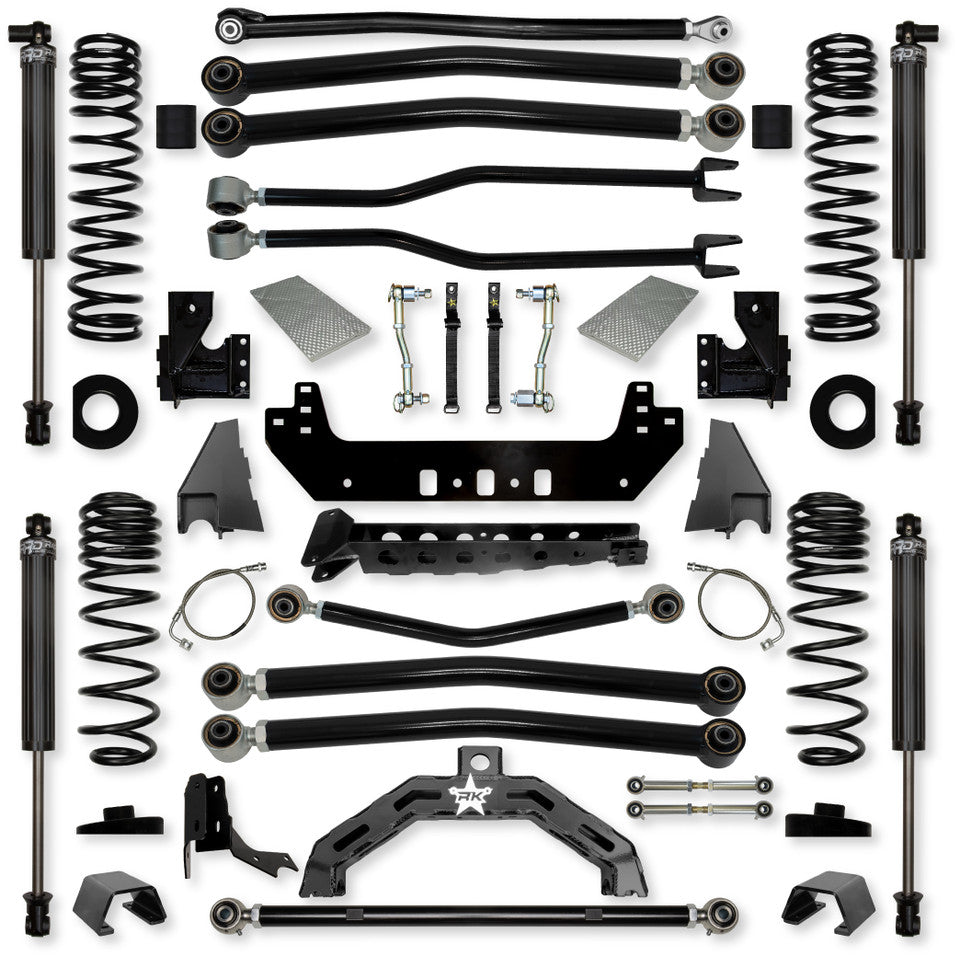 Rock Krawler 4.5" Adventure - X2 Long-Arm Suspension System for Jeep Gladiator JT (Gas Models)