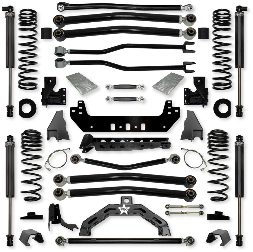 Rock Krawler 4.5" Adventure X2 "No Limits" Long-Arm Suspension System for Jeep Gladiator JT (Gas Models)