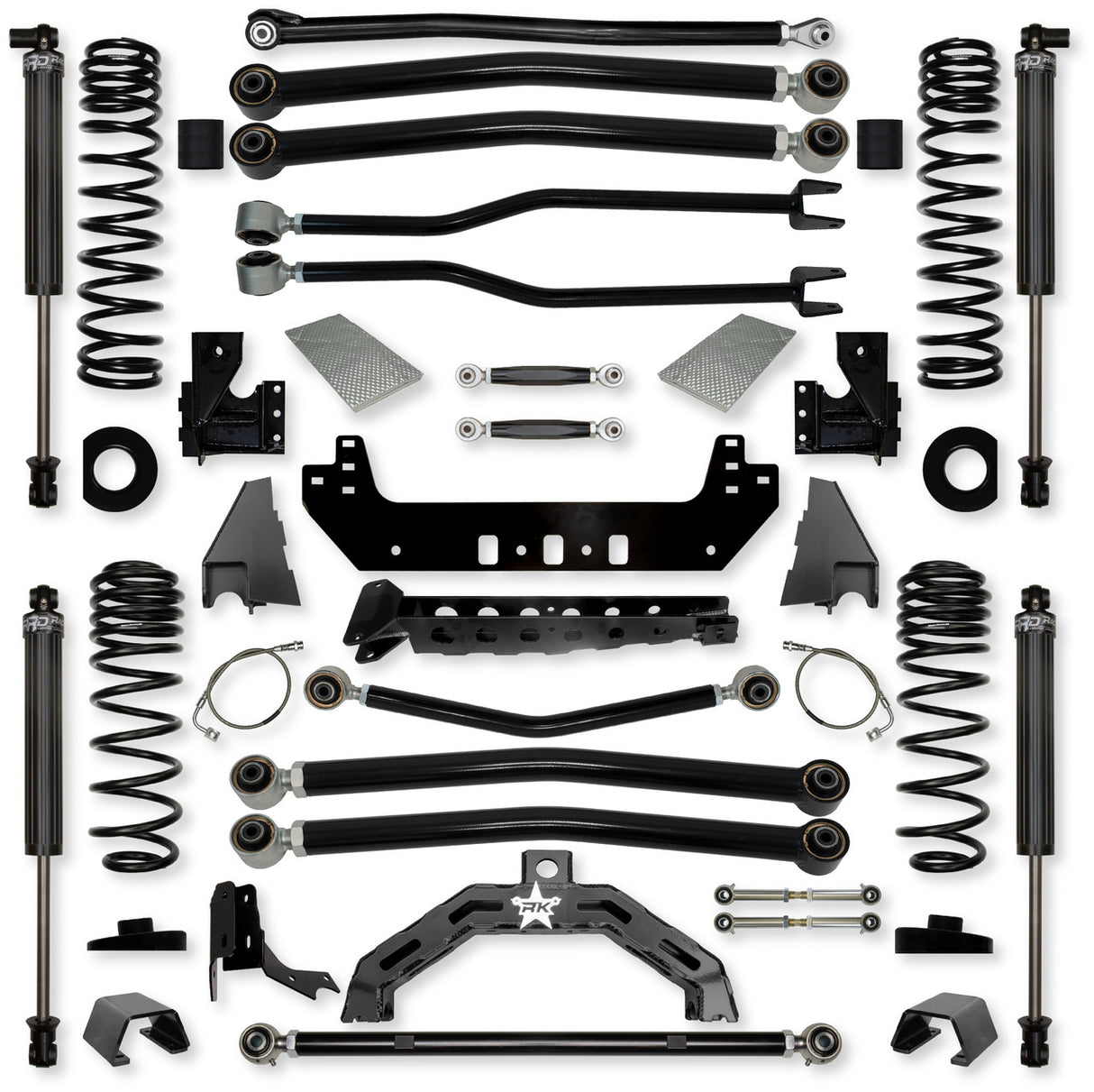 Rock Krawler 4.5" Adventure X2 "No Limits" Long-Arm Suspension System for Jeep Gladiator JT (Gas Models)