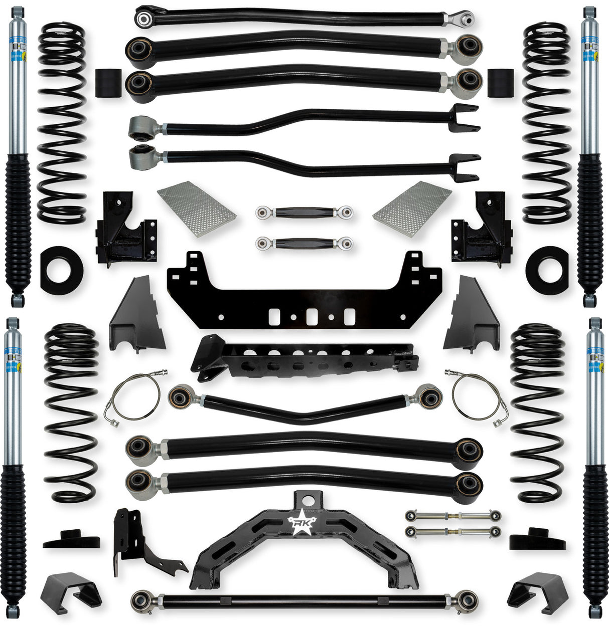 Rock Krawler 4.5" Adventure X2 "No Limits" Long-Arm Suspension System for Jeep Gladiator JT (Diesel Models)