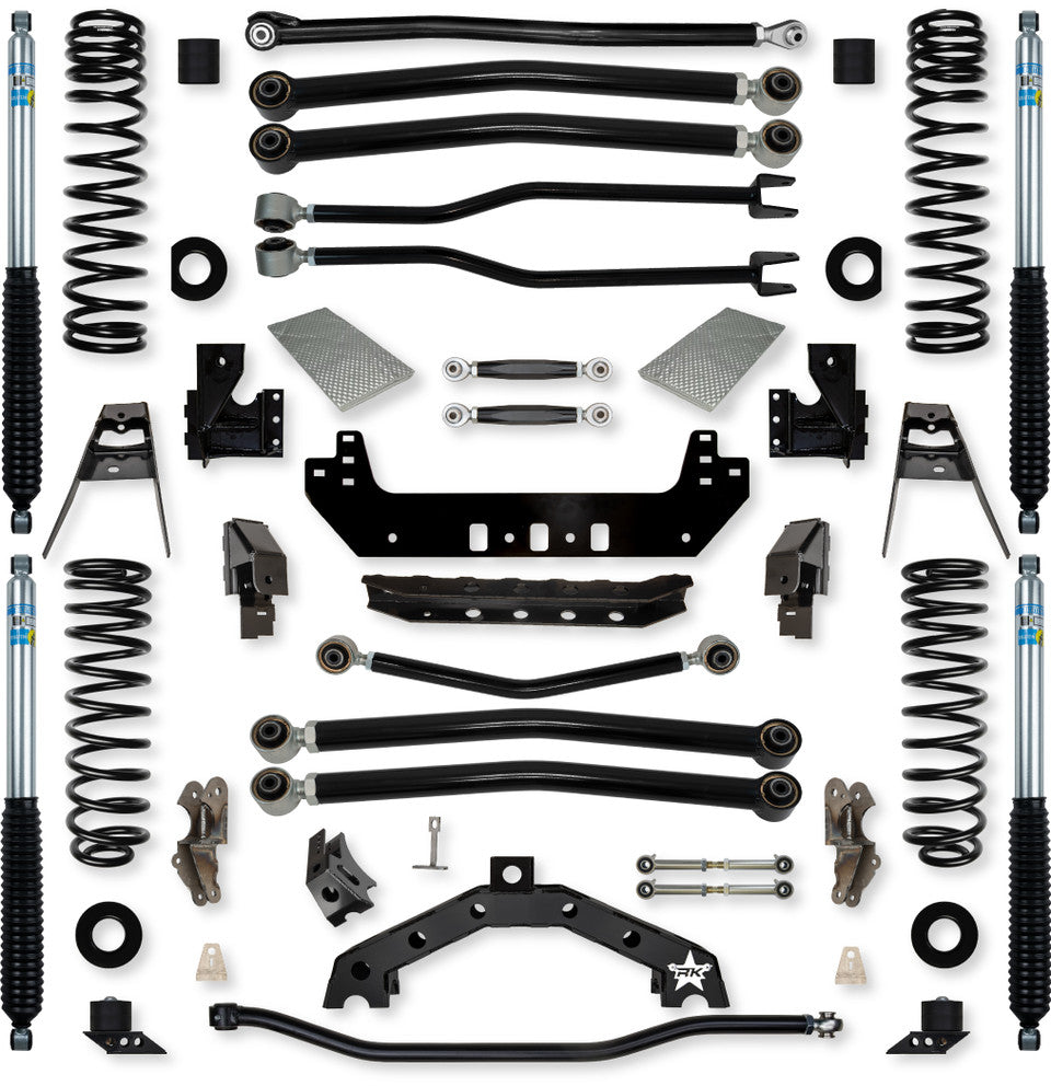 Rock Krawler 3.5" Adventure X2 "No Limits" Long-Arm Suspension System for Jeep Wrangler JL (Gas Models)