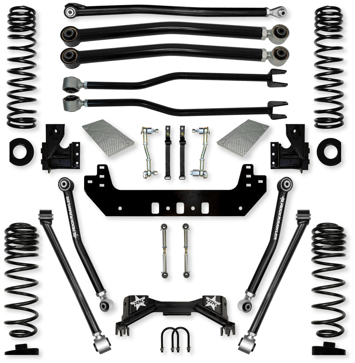 Rock Krawler 3.0" Silverback Long-Arm Suspension System for Jeep Gladiator JT (Gas Models)