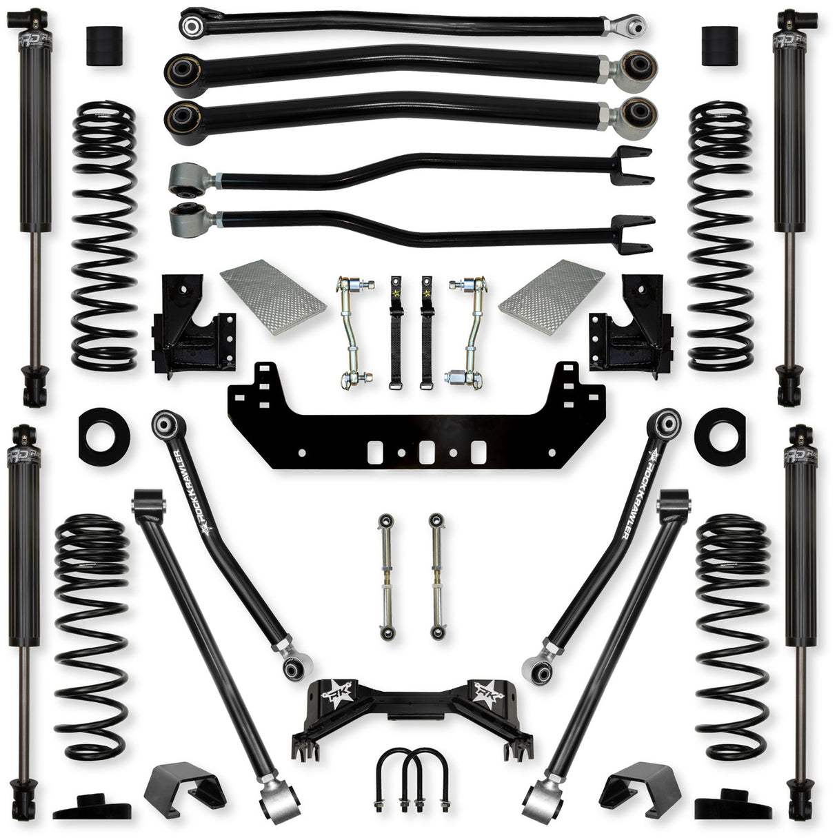 Rock Krawler 3.0" Silverback Long-Arm Suspension System for Jeep Gladiator JT (Gas Models)