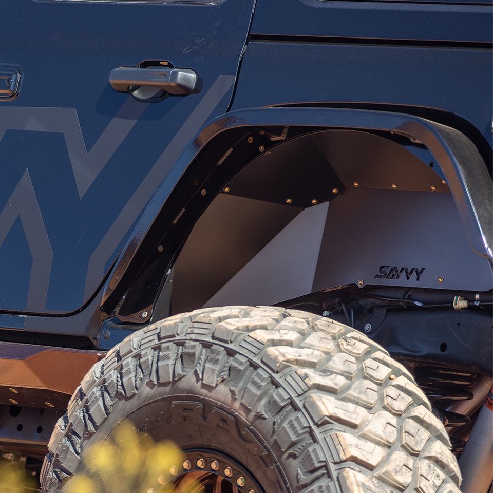 JEEP JL/JLU SAVVY HIGH CLEARANCE ALUMINUM REAR INNER FENDERS