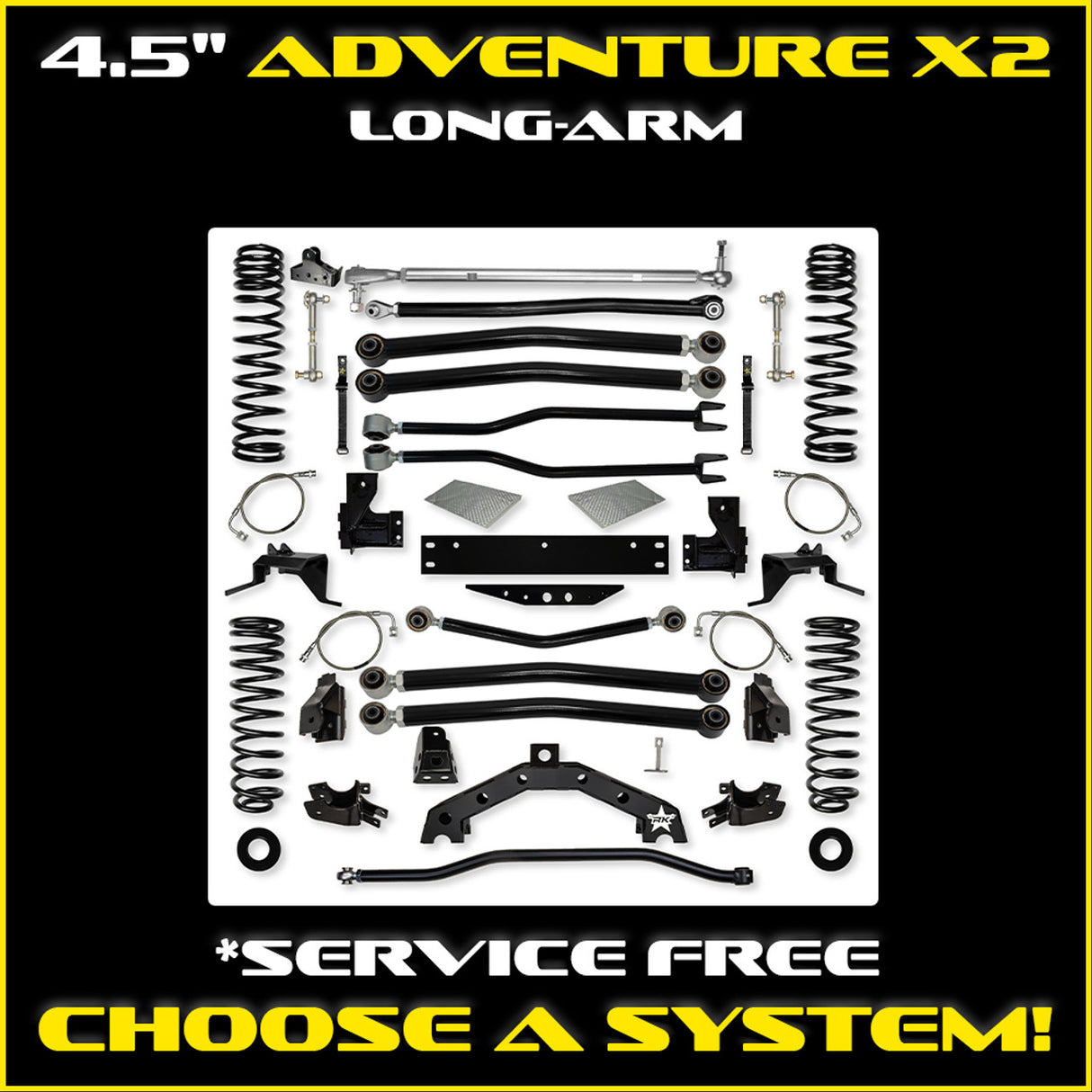 JKU 4.5" Adventure - X2 Long-Arm System