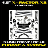 Rock Krawler 4.5" X-Factor X2 Long-Arm Suspension System for Jeep Gladiator JT (Gas Models) $5,161.94 - $6,