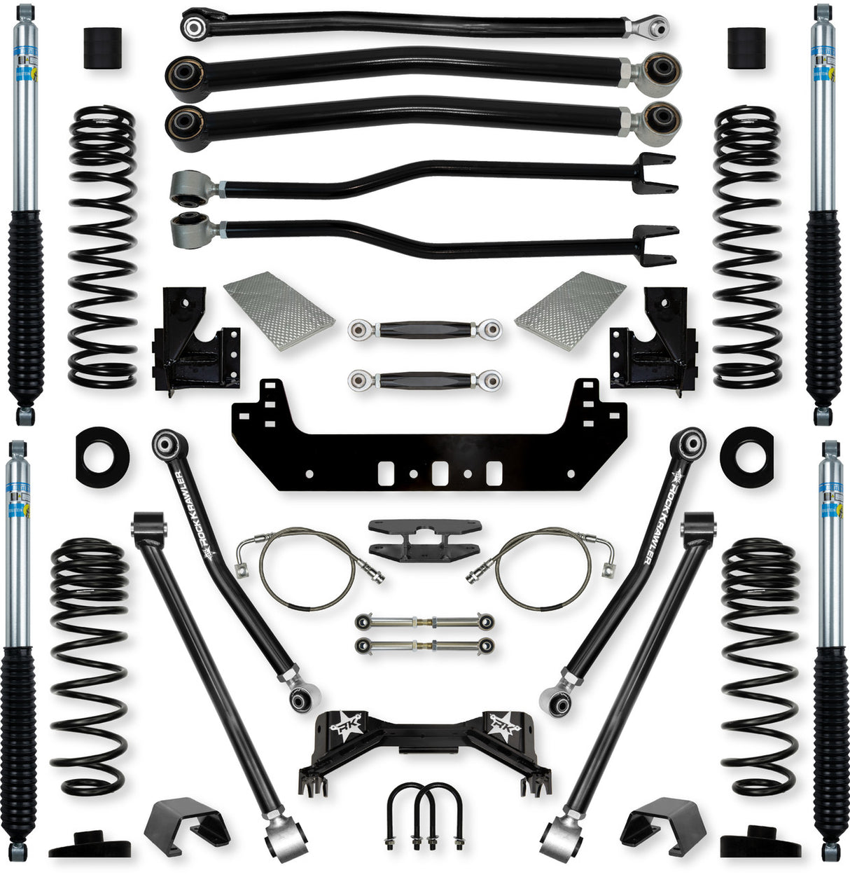 Rock Krawler 4.5" Silverback "No Limits" Long-Arm Suspension System for Jeep Gladiator (Gas Models)