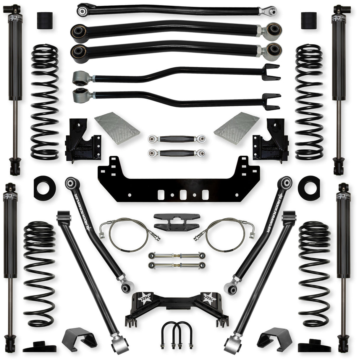 Rock Krawler 4.5" Silverback "No Limits" Long-Arm Suspension System for Jeep Gladiator (Gas Models)