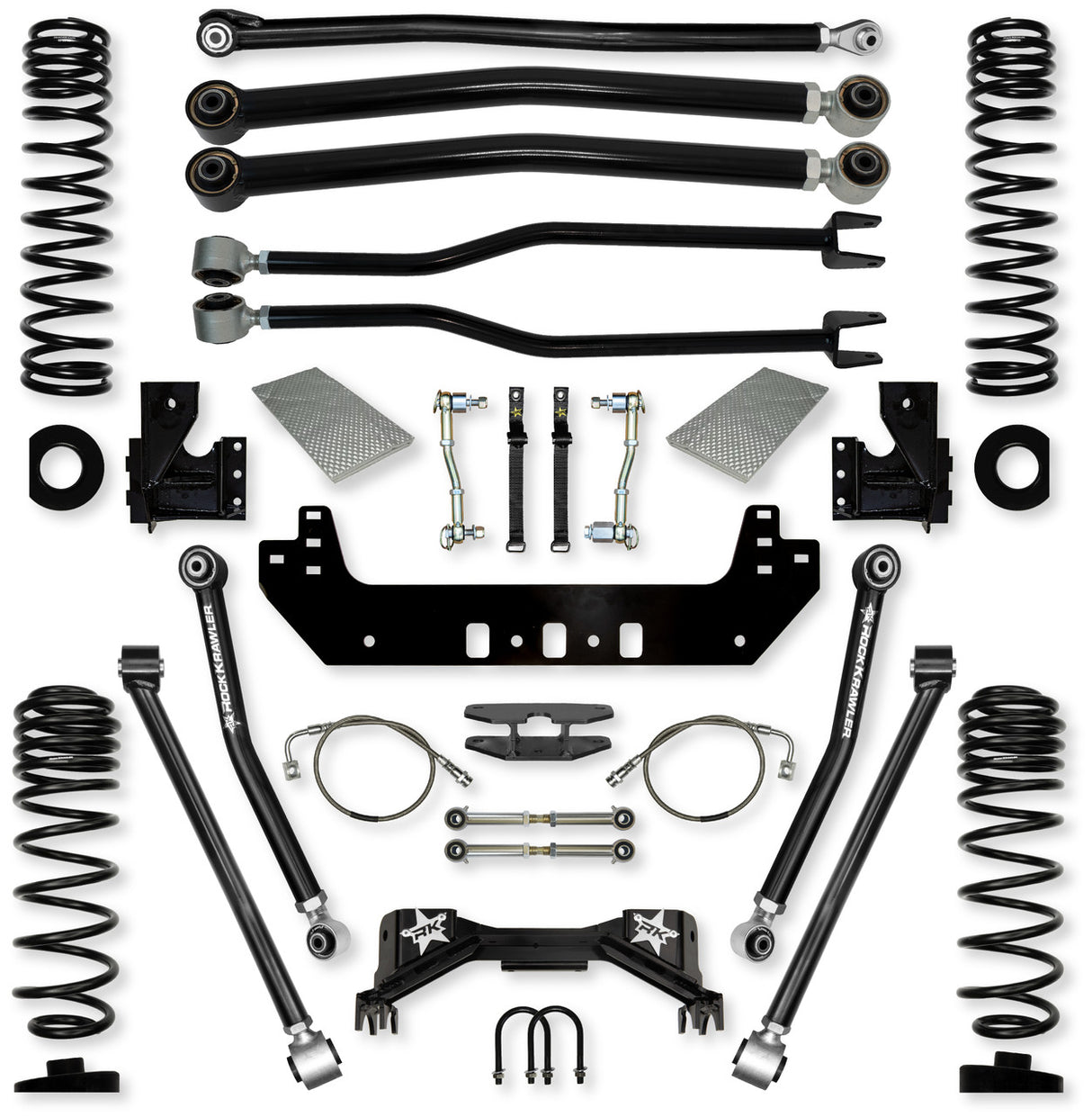 Rock Krawler 4.5" Silverback Long-Arm Suspension System for Jeep Gladiator JT (Gas Models)
