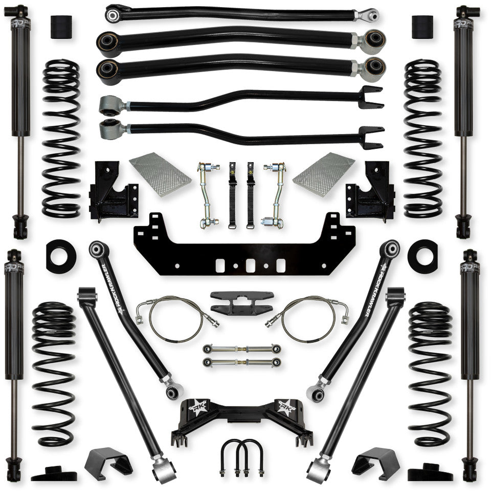 Rock Krawler 4.5" Silverback Long-Arm Suspension System for Jeep Gladiator JT (Gas Models)