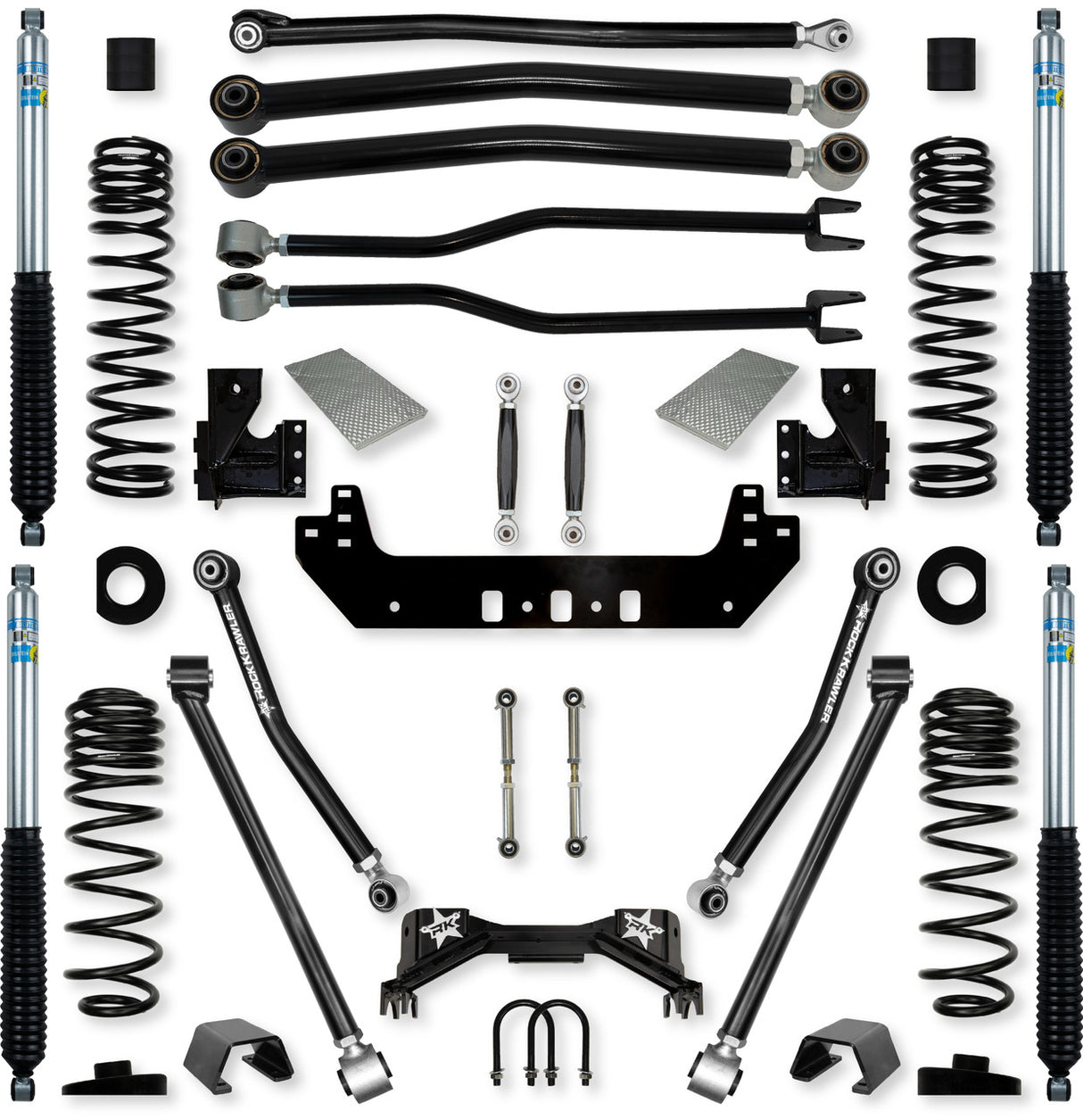 Rock Krawler 3.0" Silverback "No Limits" Long-Arm Suspension System for Jeep Gladiator (Gas Models)
