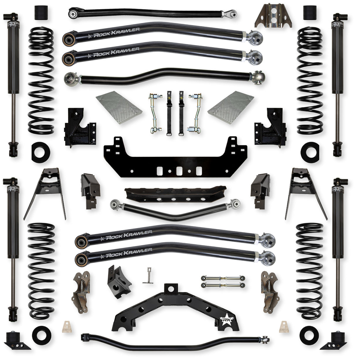Rock Krawler 3.5" X-Factor X2 Long-Arm Suspension System for Jeep Wrangler JL (Gas Models)