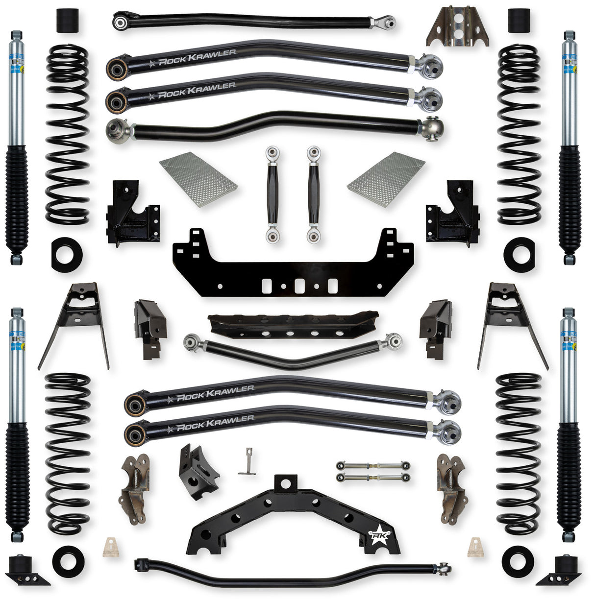 Rock Krawler 3.5" X-Factor X2 "No Limits" Long-Arm Suspension System for Jeep Wrangler JL (Gas Models)