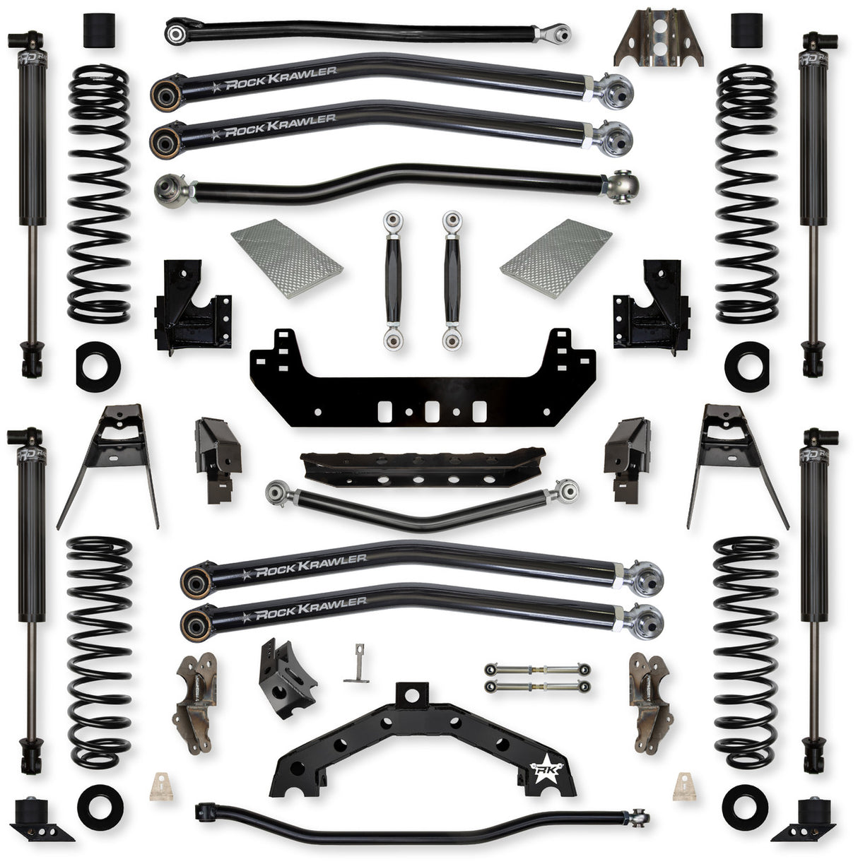 Rock Krawler 3.5" X-Factor X2 "No Limits" Long-Arm Suspension System for Jeep Wrangler JL (Gas Models)