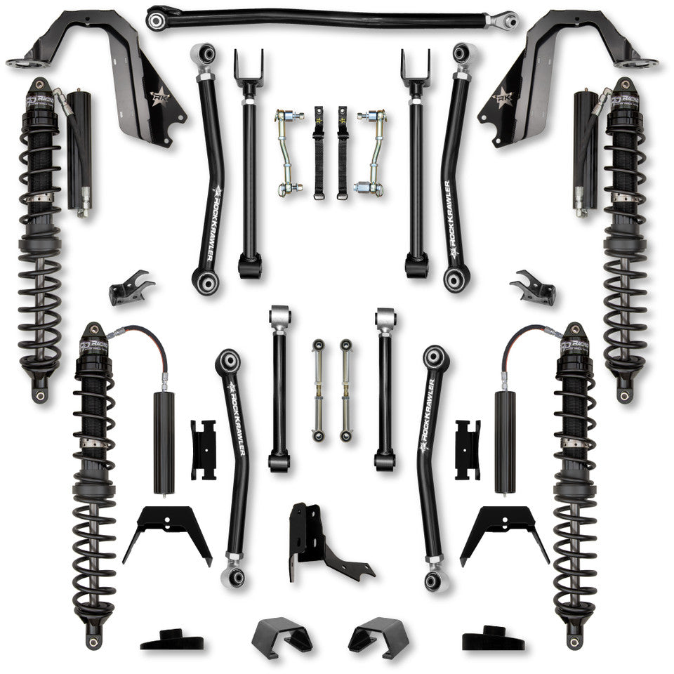 Rock Krawler 3.0" Adventure - X COILOVER Mid-Arm Suspension System for Jeep Gladiator JT (Gas Models)