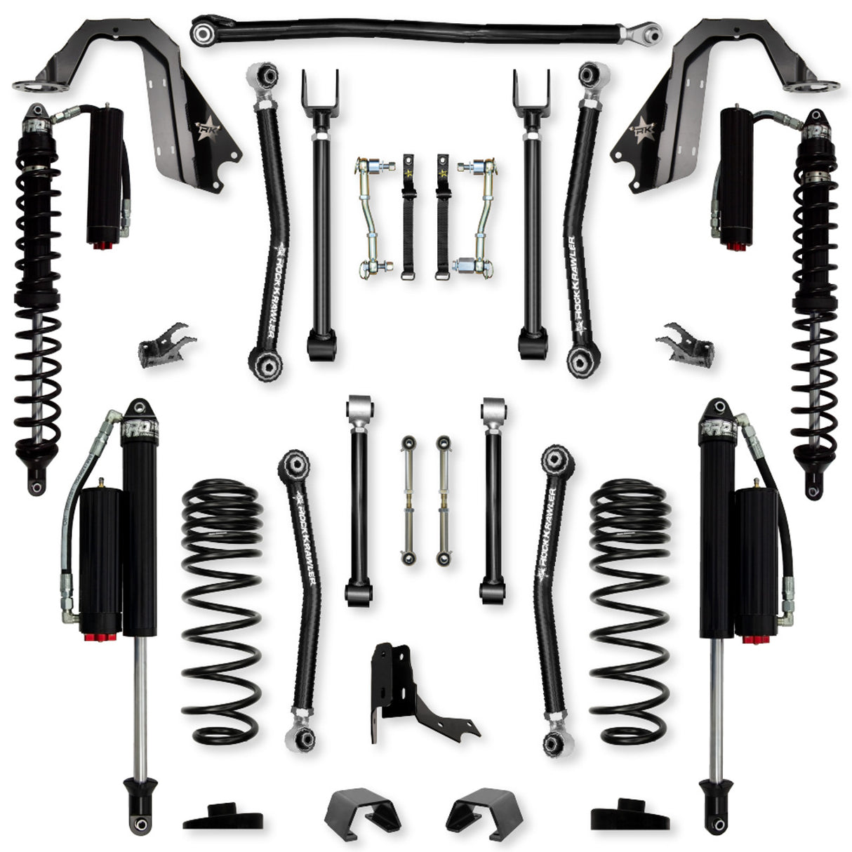 Rock Krawler 3.0" Adventure - X COILOVER Mid-Arm Suspension System for Jeep Gladiator JT (Diesel Models)