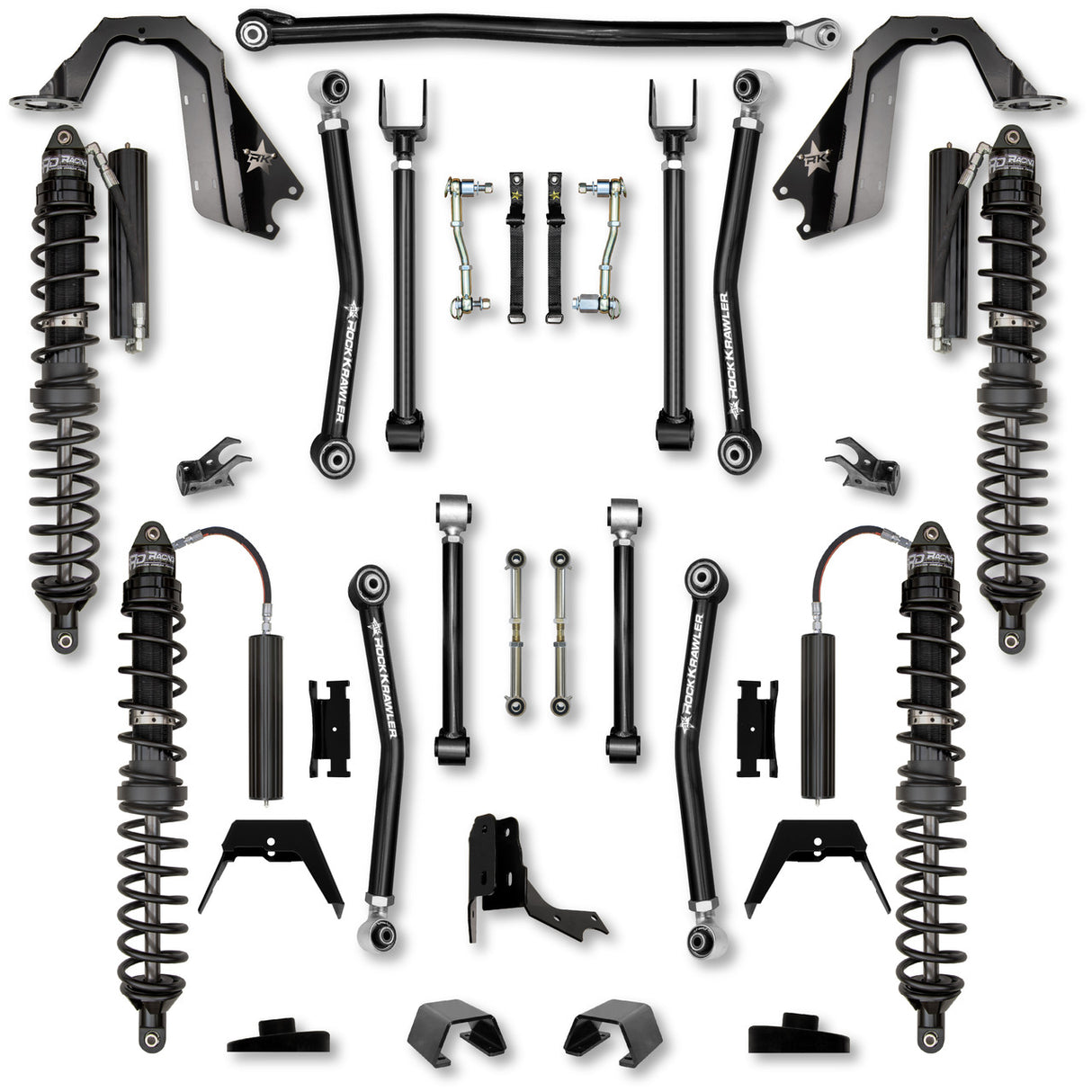 Rock Krawler 3.0" Adventure - X COILOVER Mid-Arm Suspension System for Jeep Gladiator JT (Diesel Models)