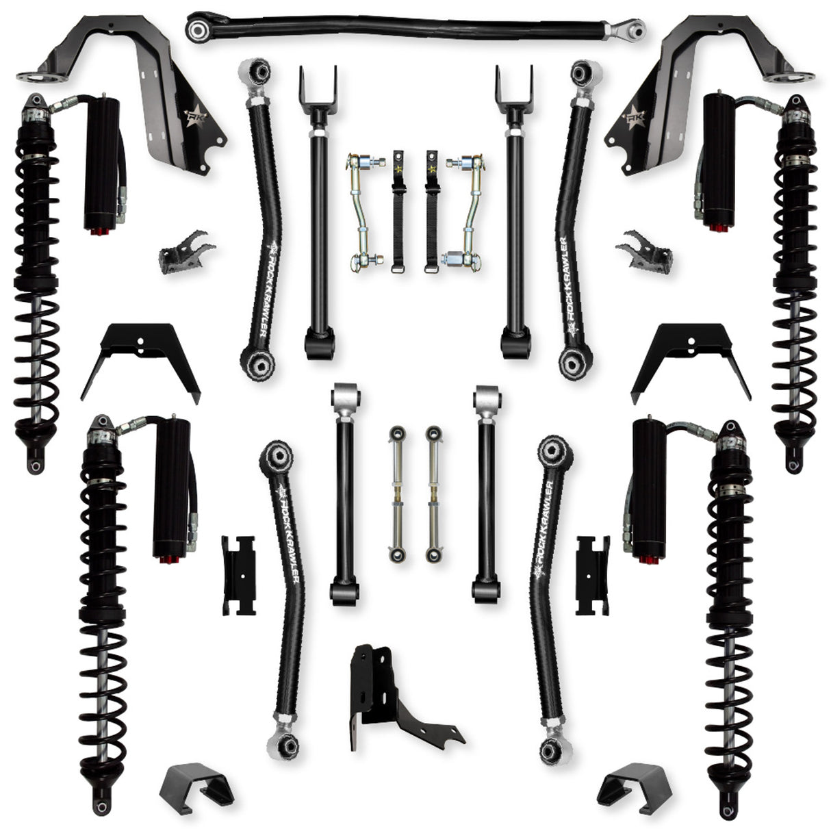 Rock Krawler 3.0" Adventure - X COILOVER Mid-Arm Suspension System for Jeep Gladiator JT (Diesel Models)