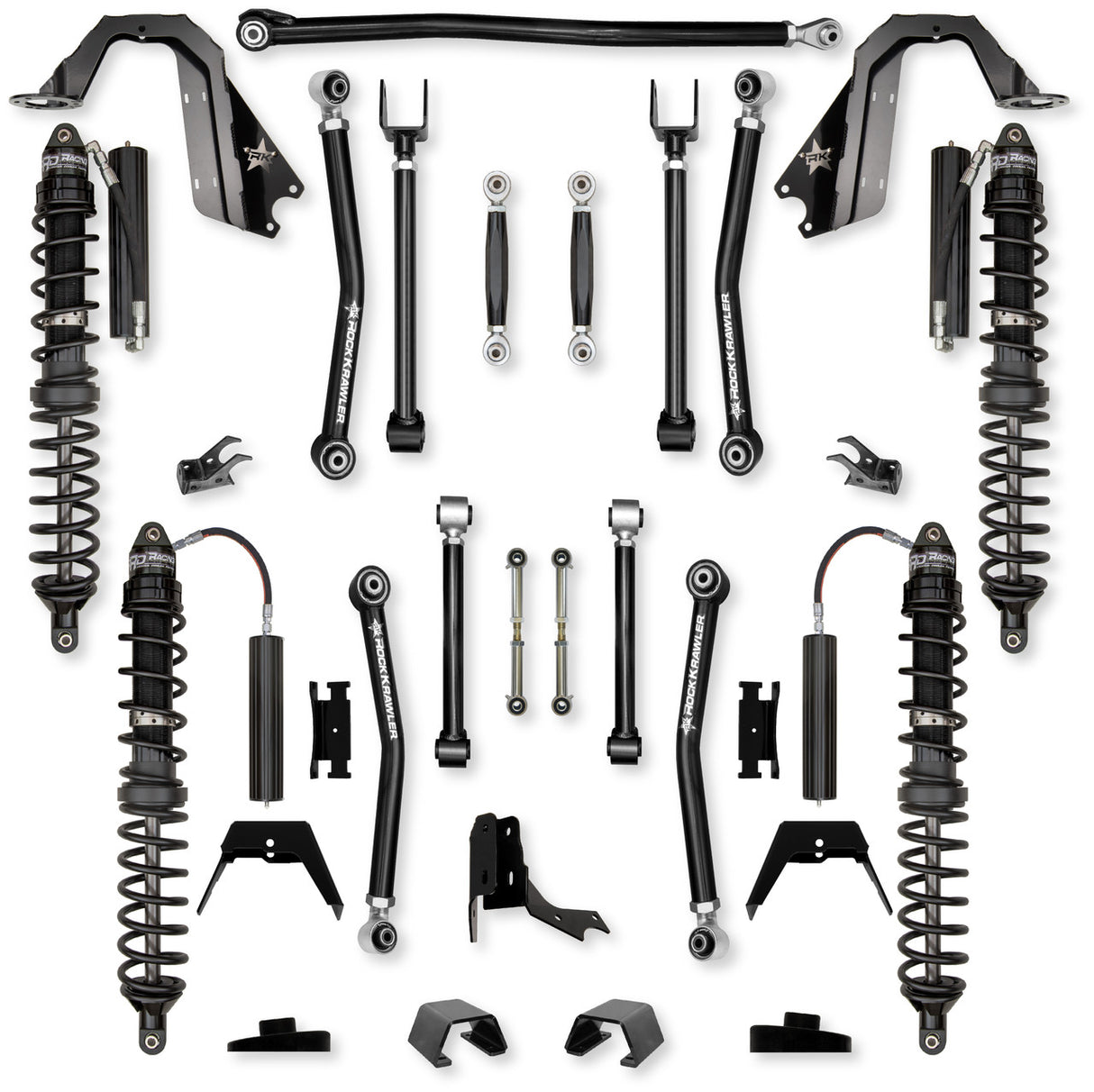 Rock Krawler 3.0" Adventure - X COILOVER "No Limits" Mid-Arm Suspension System for Jeep Gladiator JT (Diesel Models)