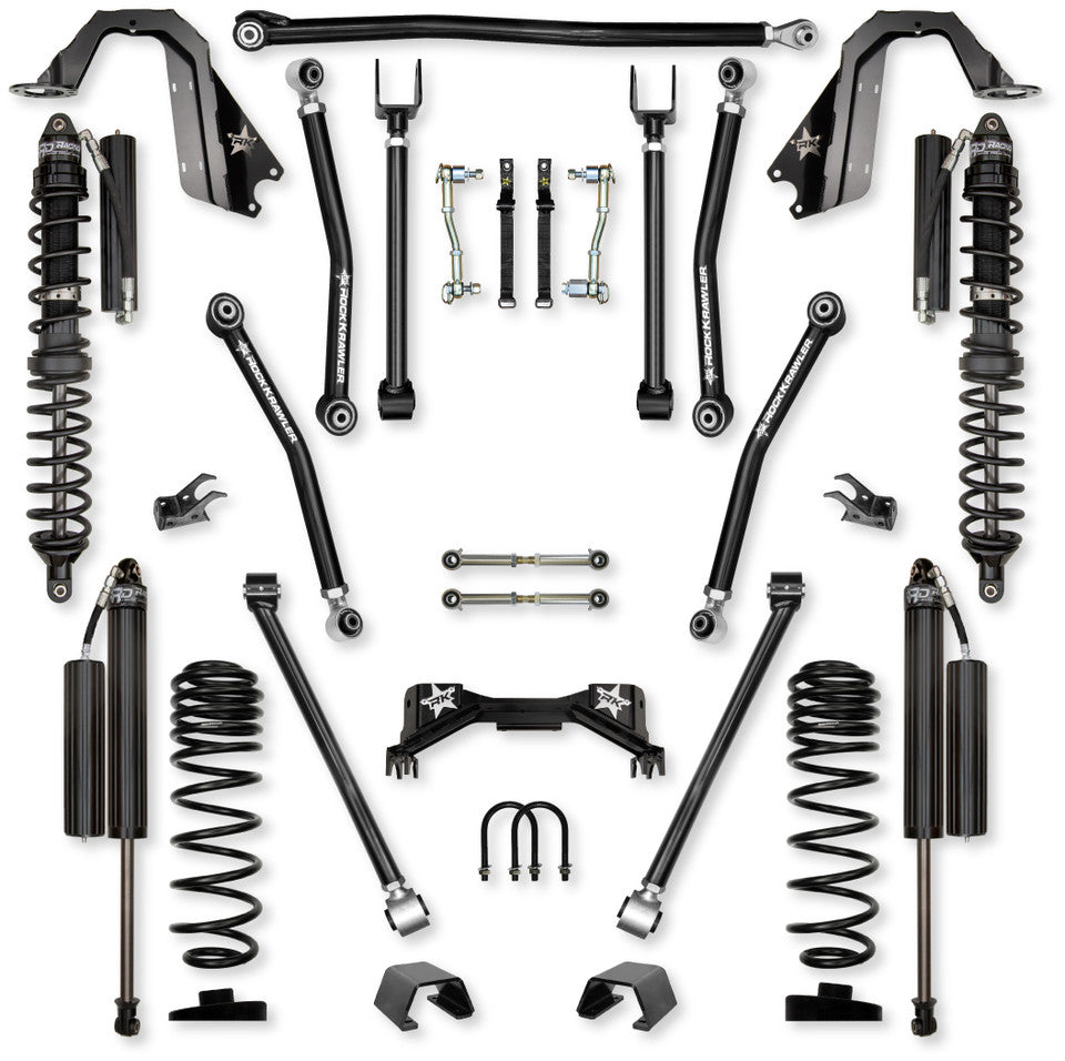 Rock Krawler 3.0" Adventure - X PRO COILOVER Mid-Arm System for Jeep Gladiator JT (Gas Models)