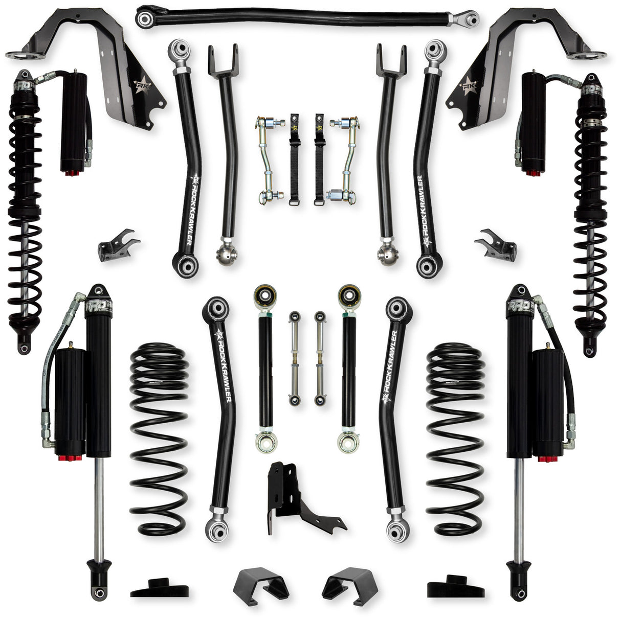 Rock Krawler 3.0" X-Factor COILOVER Mid-Arm Suspension System for Jeep Gladiator JT (Gas Models)