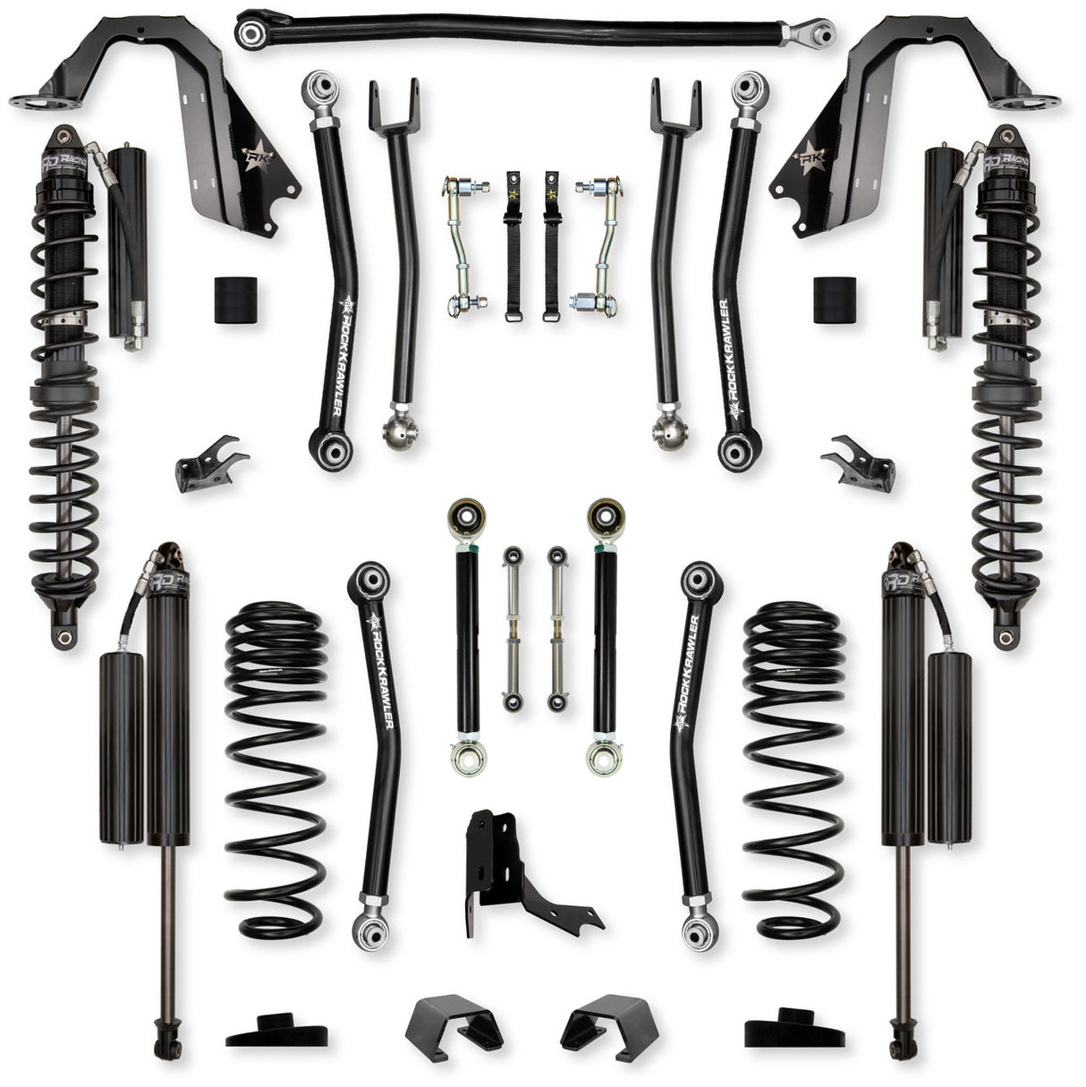 Rock Krawler 3.0" X-Factor COILOVER Mid-Arm Suspension System for Jeep Gladiator JT (Diesel Models)
