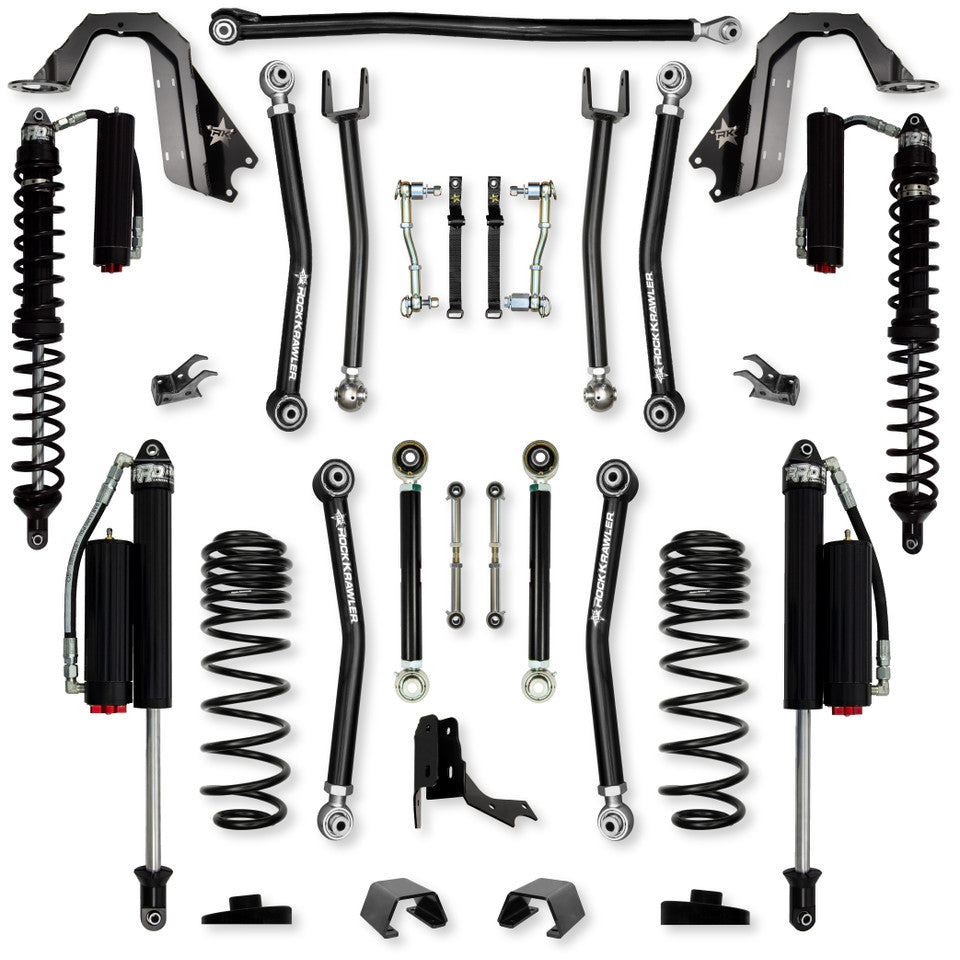 Rock Krawler 3.0" X-Factor COILOVER Mid-Arm Suspension System for Jeep Gladiator JT (Diesel Models)