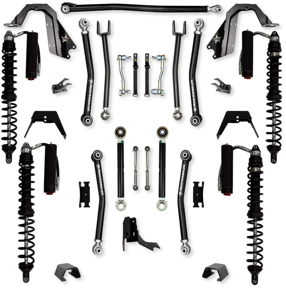 Rock Krawler 3.0" X-Factor COILOVER Mid-Arm Suspension System for Jeep Gladiator JT (Diesel Models)