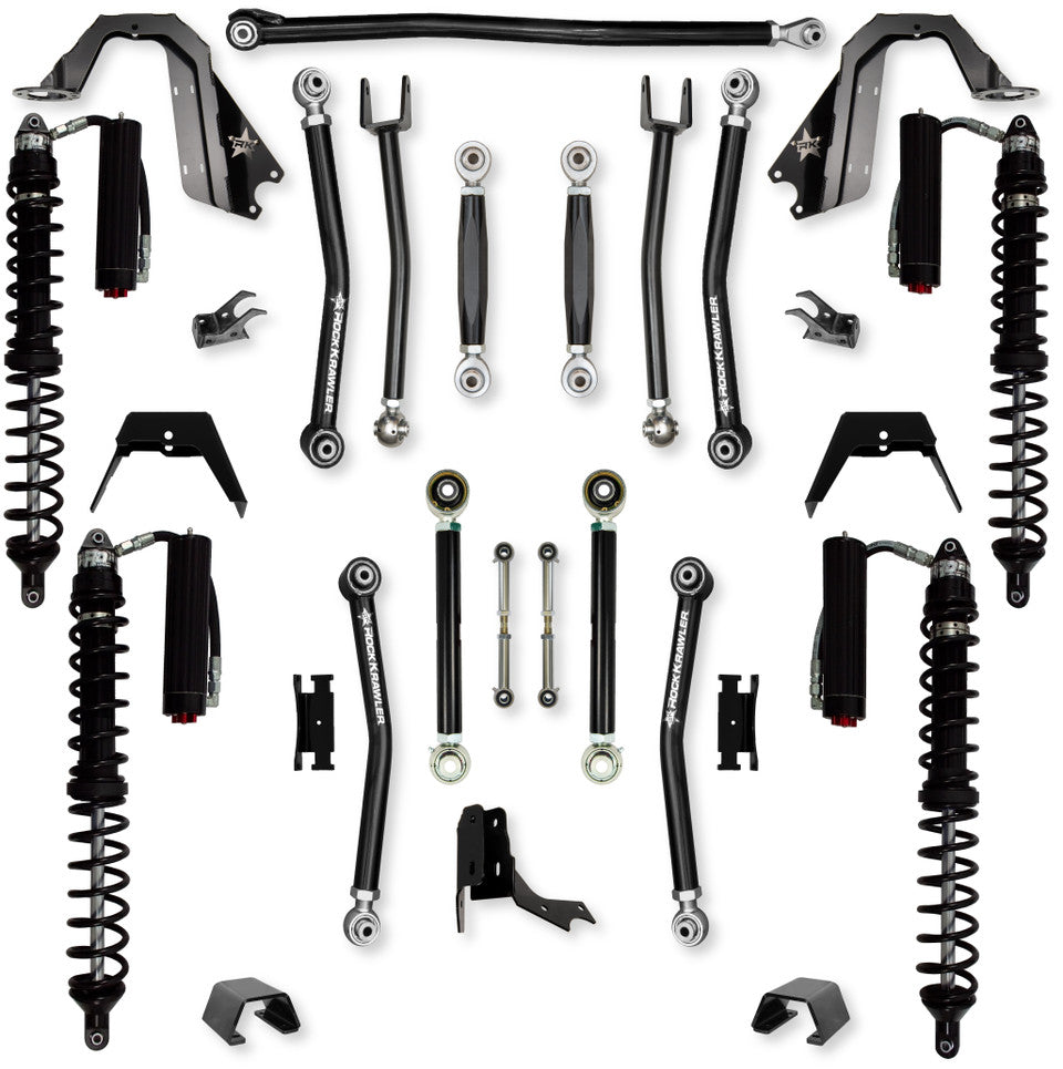 Rock Krawler 3.0" X-Factor COILOVER "No Limits" Mid-Arm System for Jeep Gladiator JT (Diesel Models)