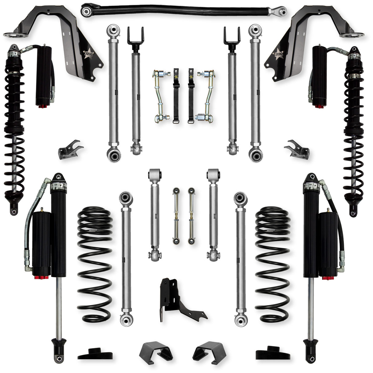 Rock Krawler 3.0" X-Factor PRO COILOVER Mid-Arm Suspension System for Jeep Gladiator JT (Gas Models)