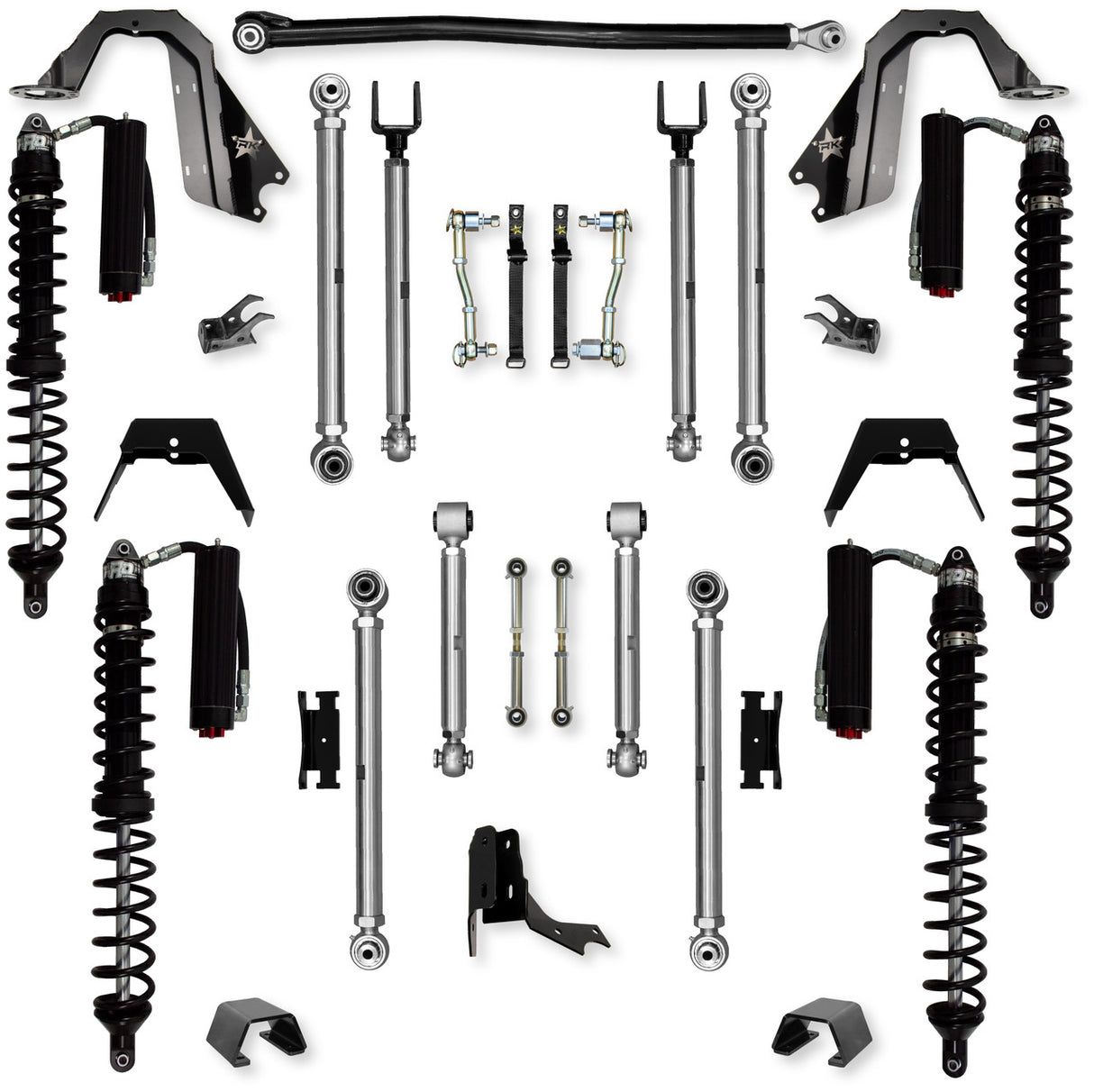 Rock Krawler 3.0" X-Factor PRO COILOVER Mid-Arm Suspension System for Jeep Gladiator JT (Gas Models)