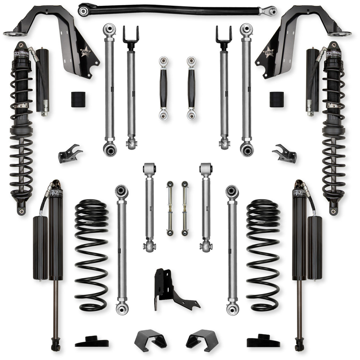 Rock Krawler 3.0" X-Factor PRO COILOVER "No Limits" Mid-Arm Suspension System for Jeep Gladiator JT (Diesel Models)