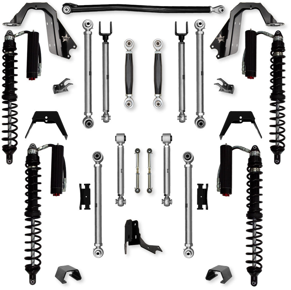 Rock Krawler 3.0" X-Factor PRO COILOVER "No Limits" Mid-Arm Suspension System for Jeep Gladiator JT (Diesel Models)