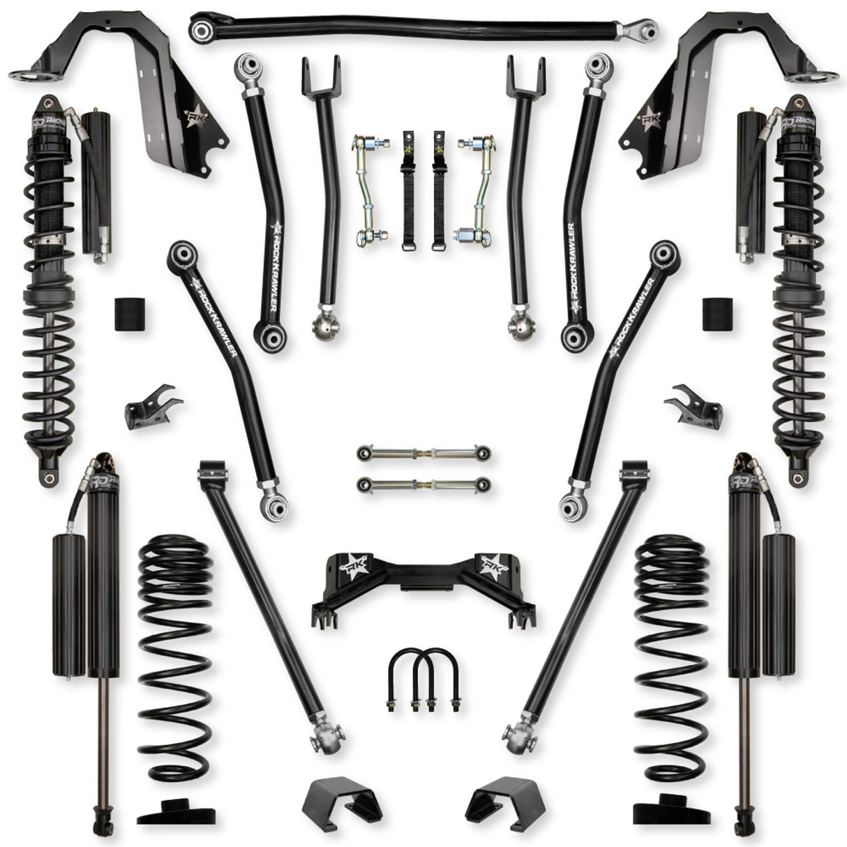 Rock Krawler 3.0" PRO - X COILOVER Mid-Arm Suspension System for Jeep Gladiator JT (Gas Models)
