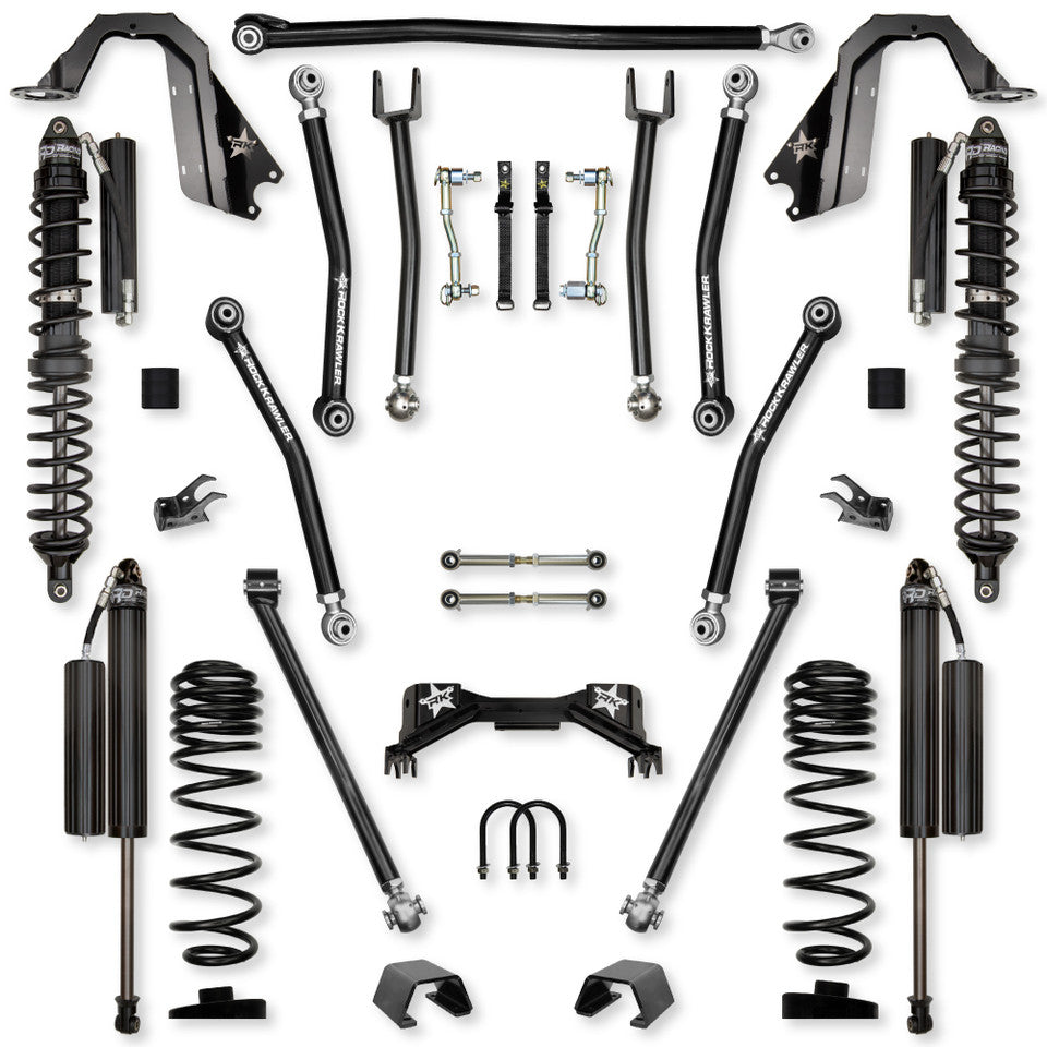 Rock Krawler 3.0" PRO - X COILOVER Mid-Arm Suspension System for Jeep Gladiator JT (Gas Models)