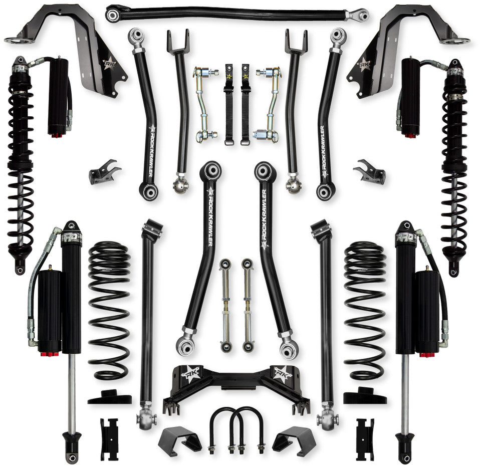 Rock Krawler 3.0" PRO - X COILOVER Mid-Arm Suspension System for Jeep Gladiator JT (Gas Models)
