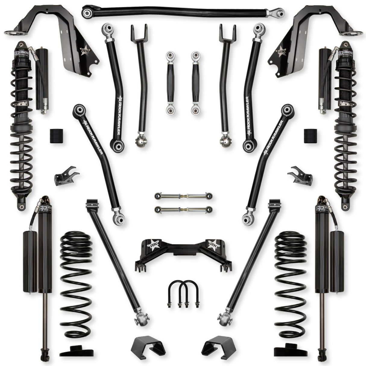 Rock Krawler 3.0" PRO - X COILOVER "No Limits" Mid-Arm System for Jeep Gladiator JT (Gas Models)