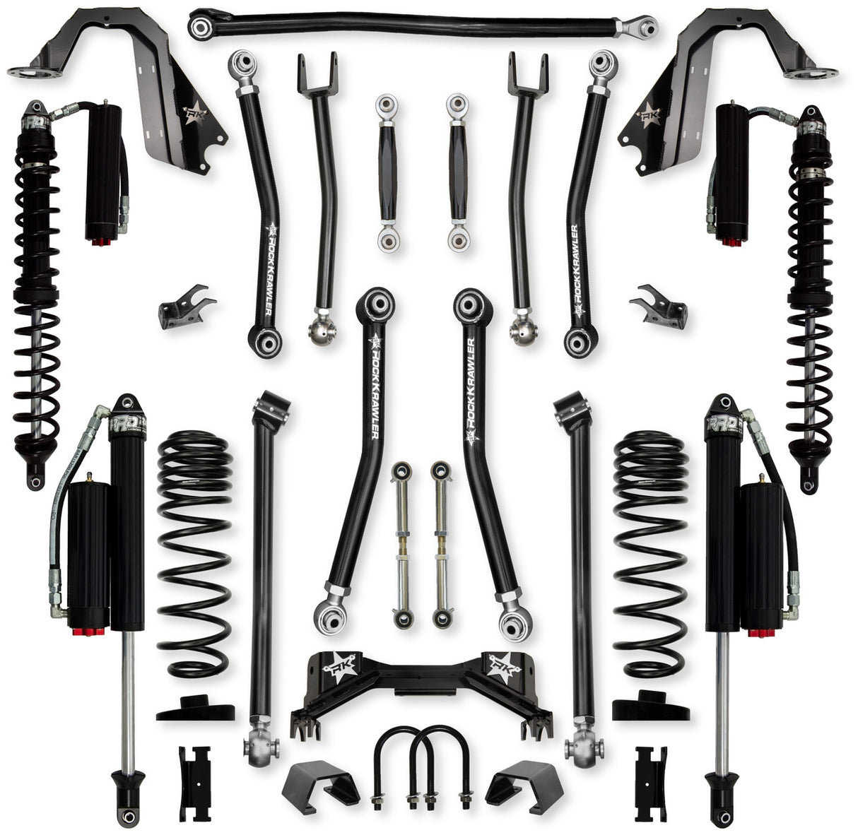 Rock Krawler 3.0" PRO - X COILOVER "No Limits" Mid-Arm System for Jeep Gladiator JT (Gas Models)