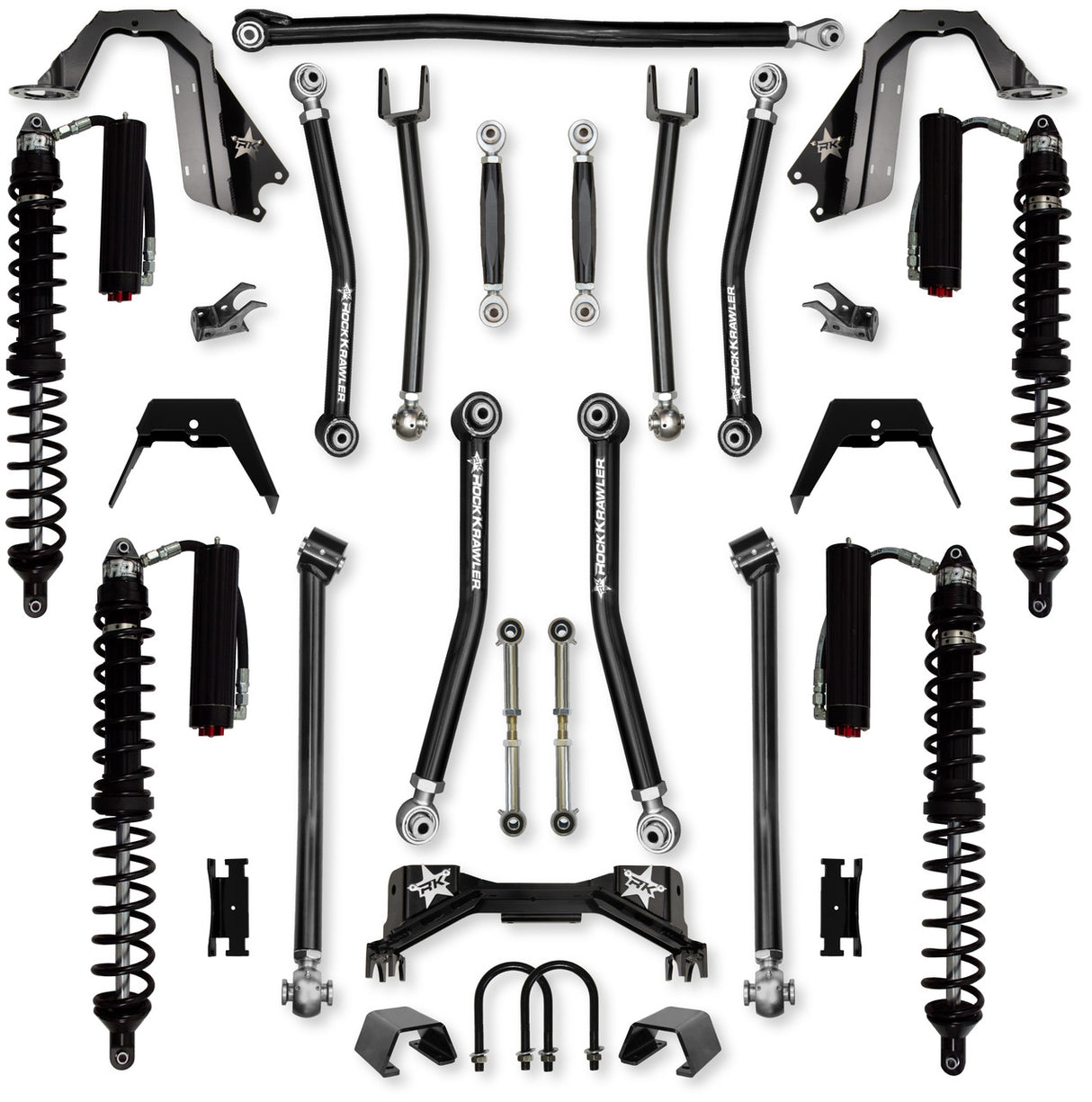 Rock Krawler 3.0" PRO - X COILOVER "No Limits" Mid-Arm System for Jeep Gladiator JT (Gas Models)