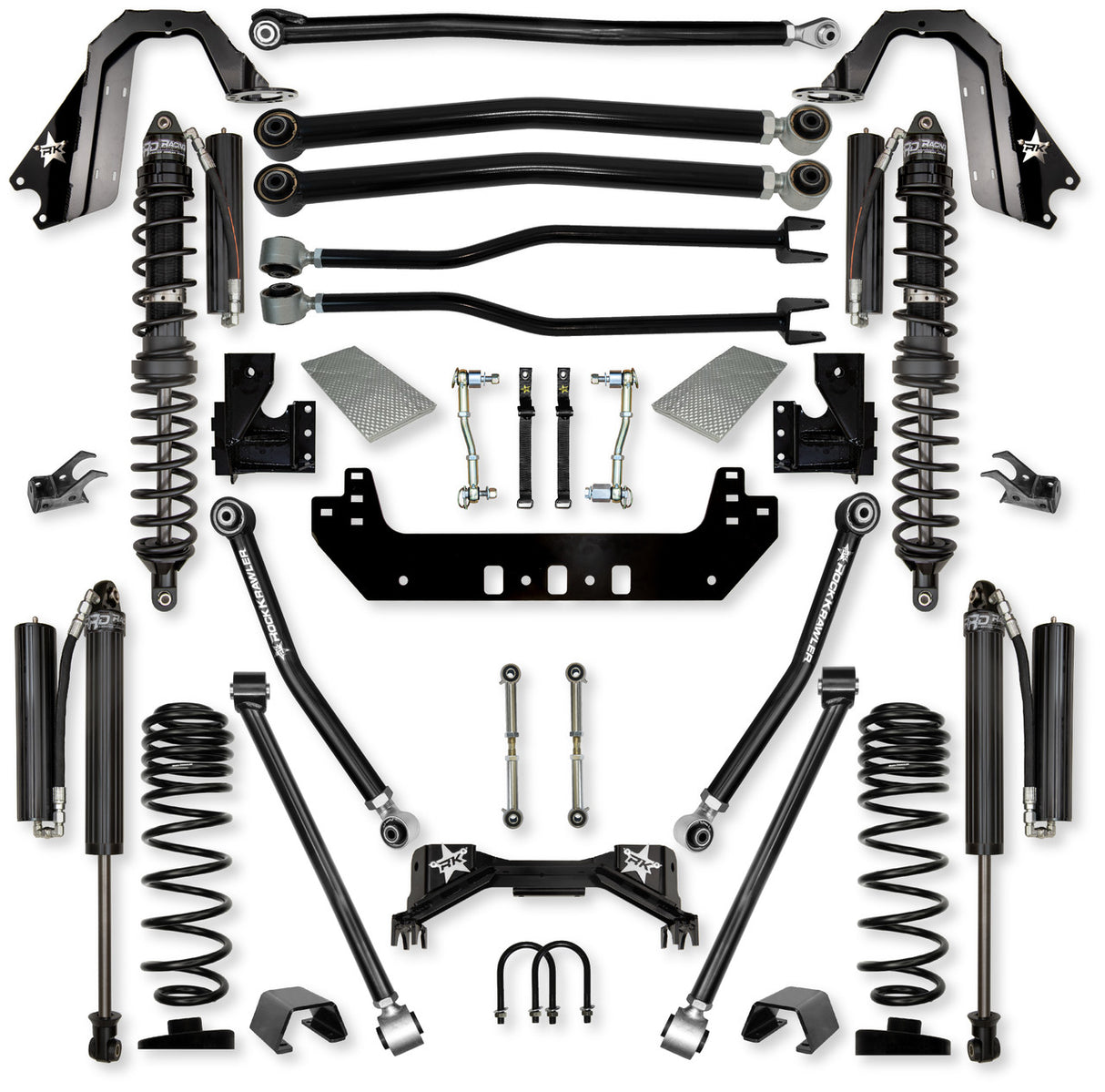 Rock Krawler 3.0" Silverback COILOVER Long-Arm Suspension System for Jeep Gladiator JT (Gas Models)