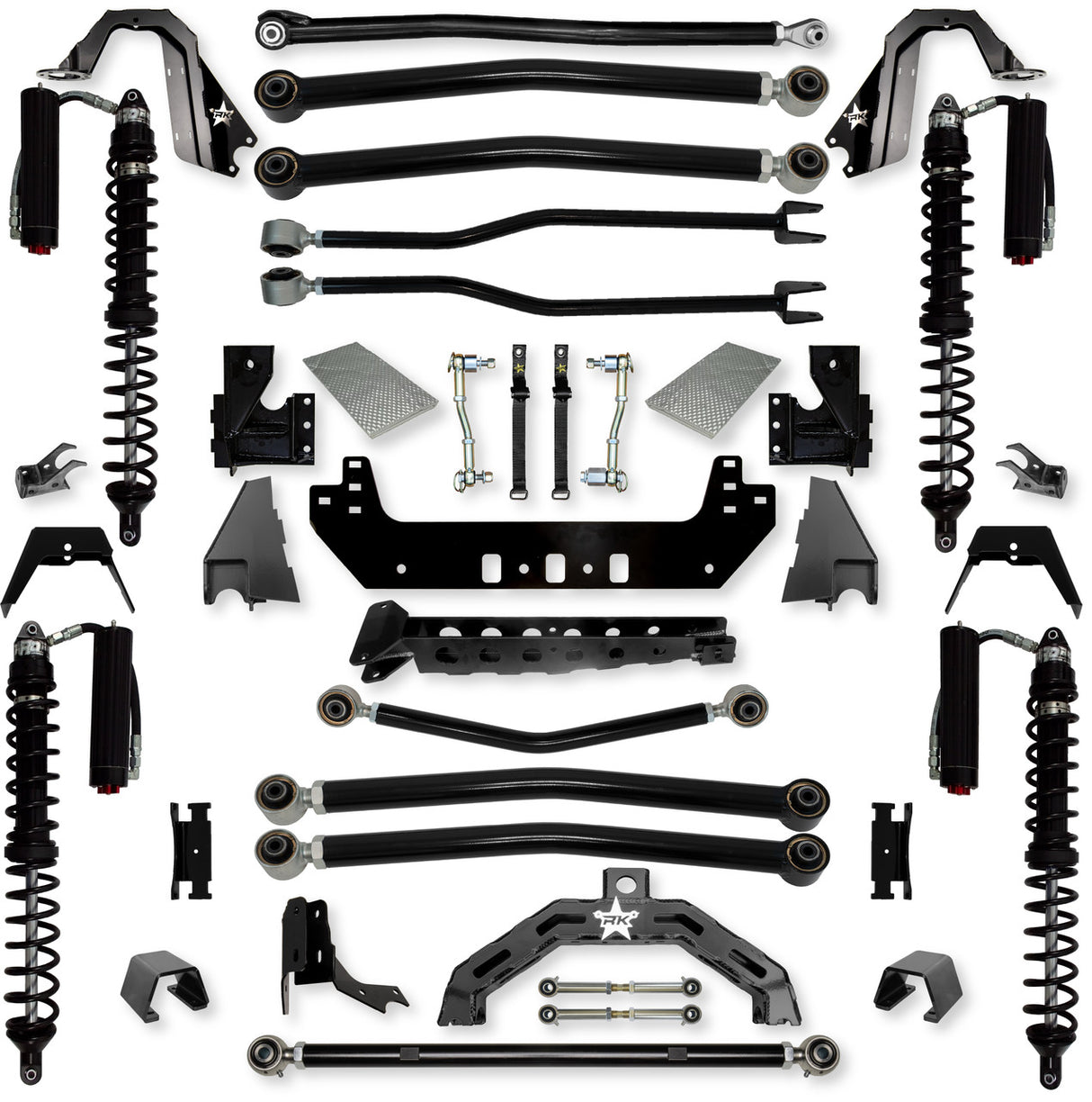 Rock Krawler 3.0" Adventure - X2 COILOVER Long-Arm Suspension System for Jeep Gladiator JT (Gas Models)