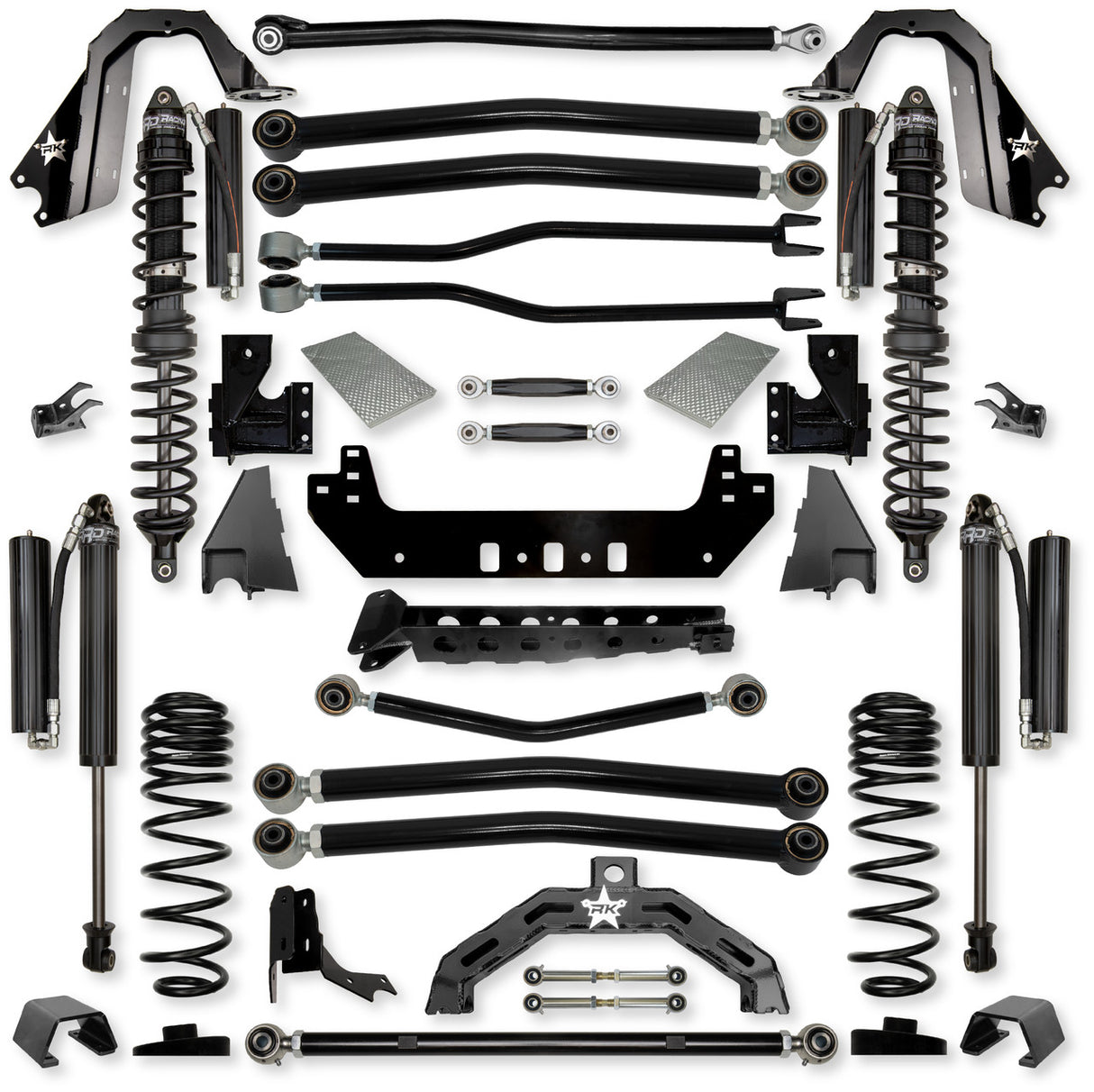Rock Krawler 3.0" Adventure X2 COILOVER "No Limits" Long-Arm Suspension System for Jeep Gladiator JT (Gas Models)